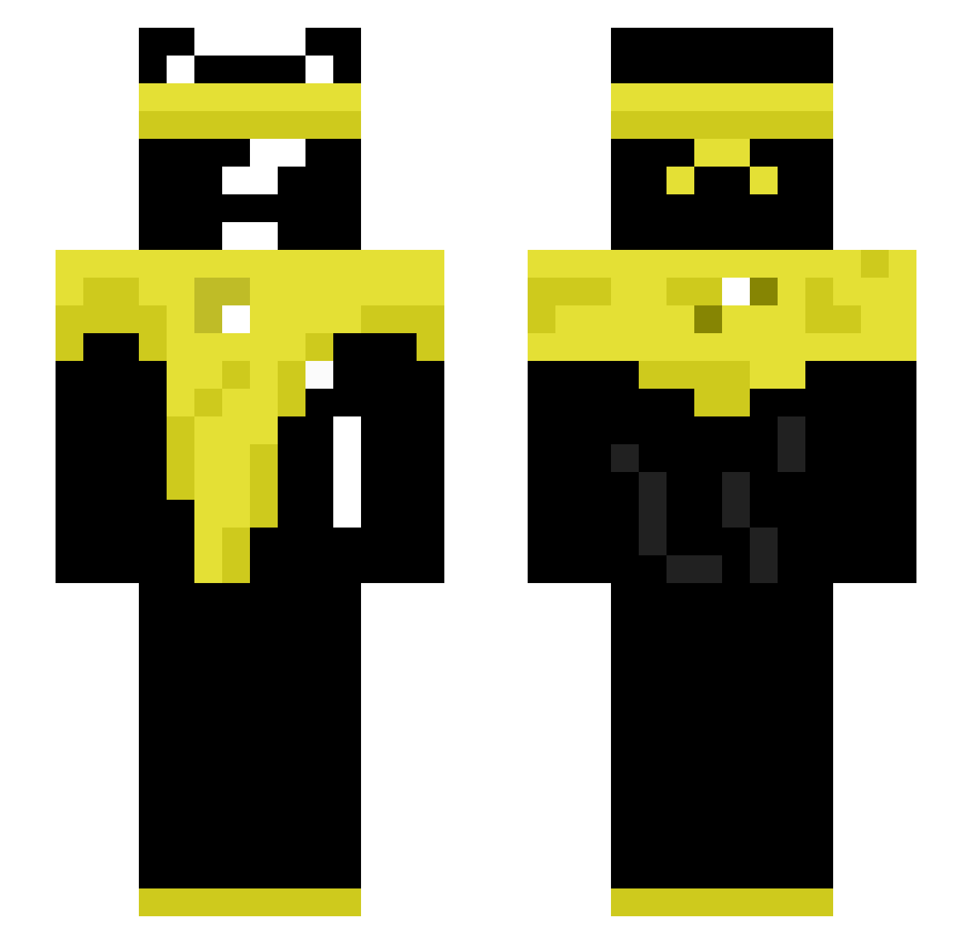 s1mplc Minecraft skin, front and back view