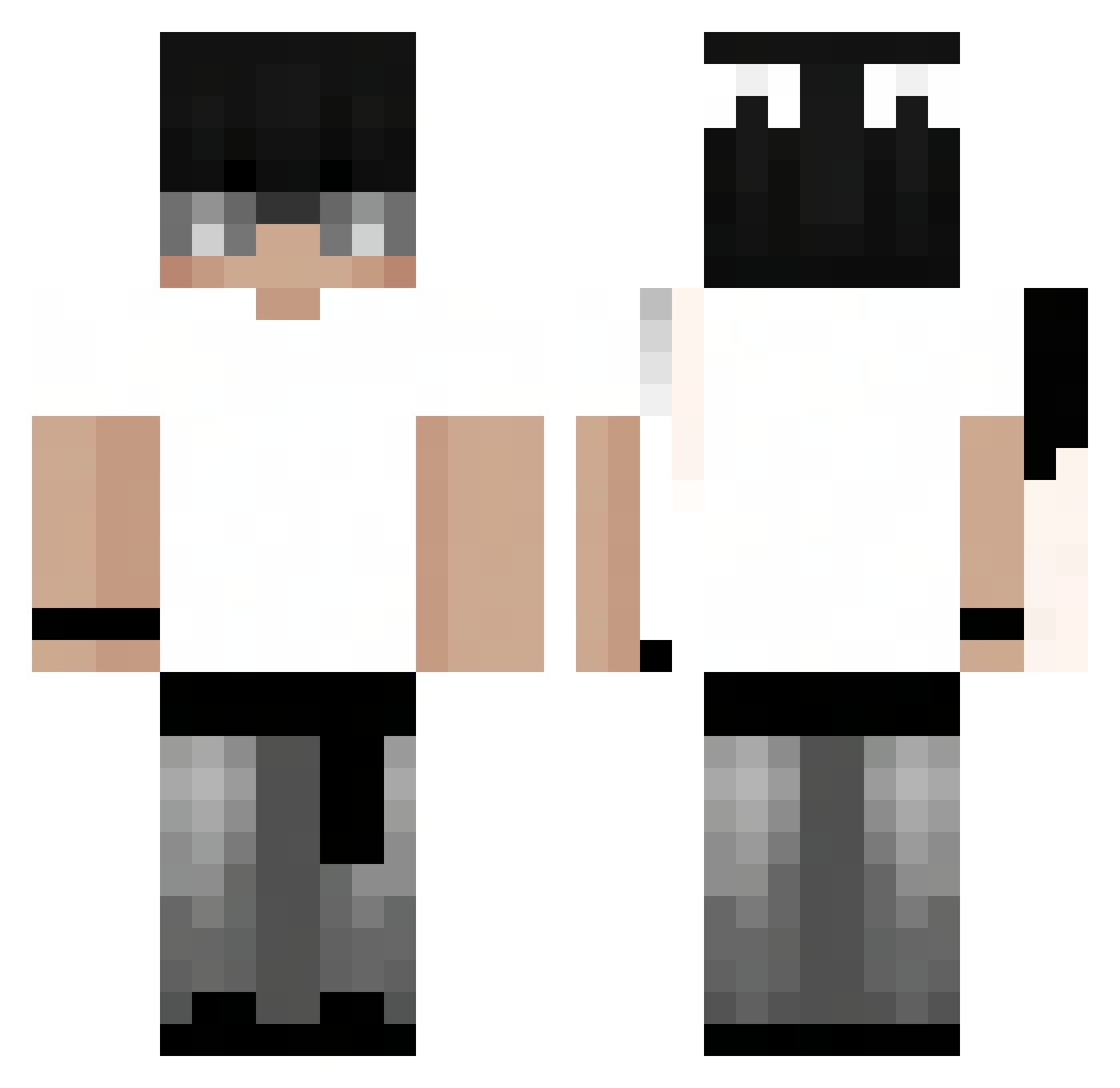 elifiedd Minecraft skin, front and back view