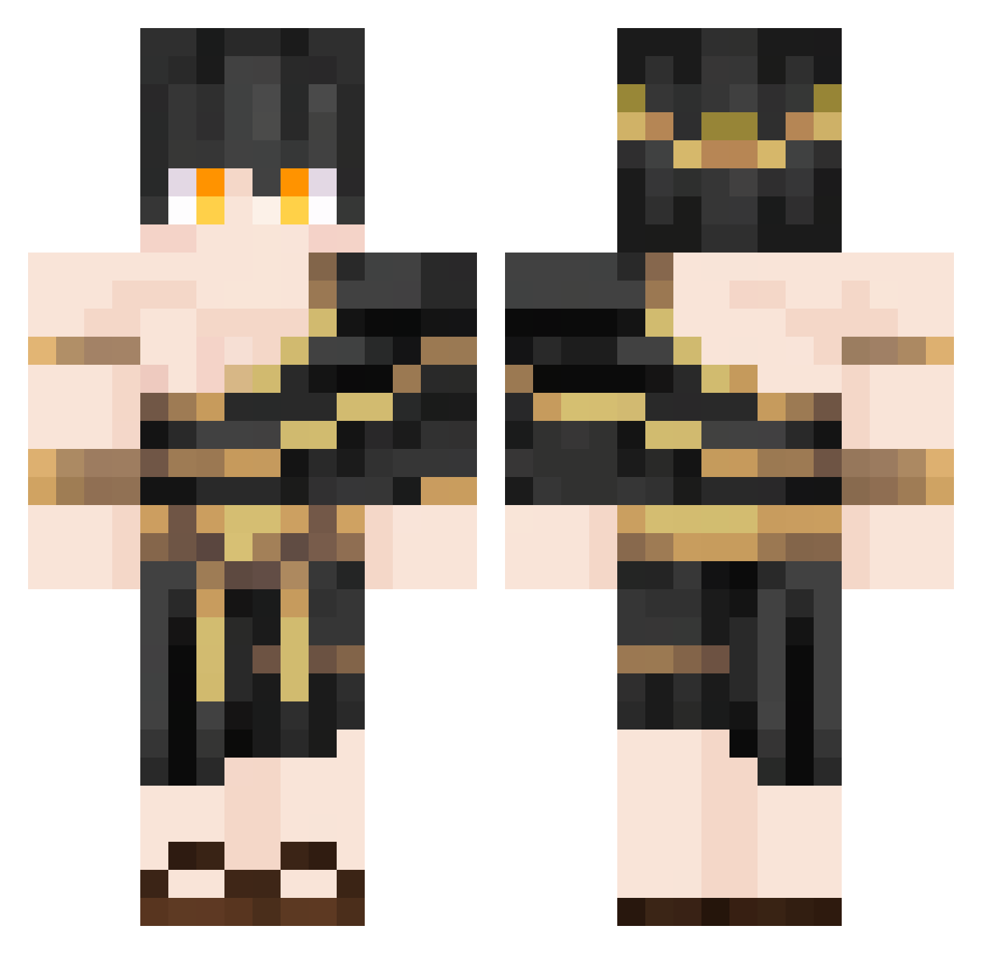 Reed_1567 Minecraft skin, front and back view