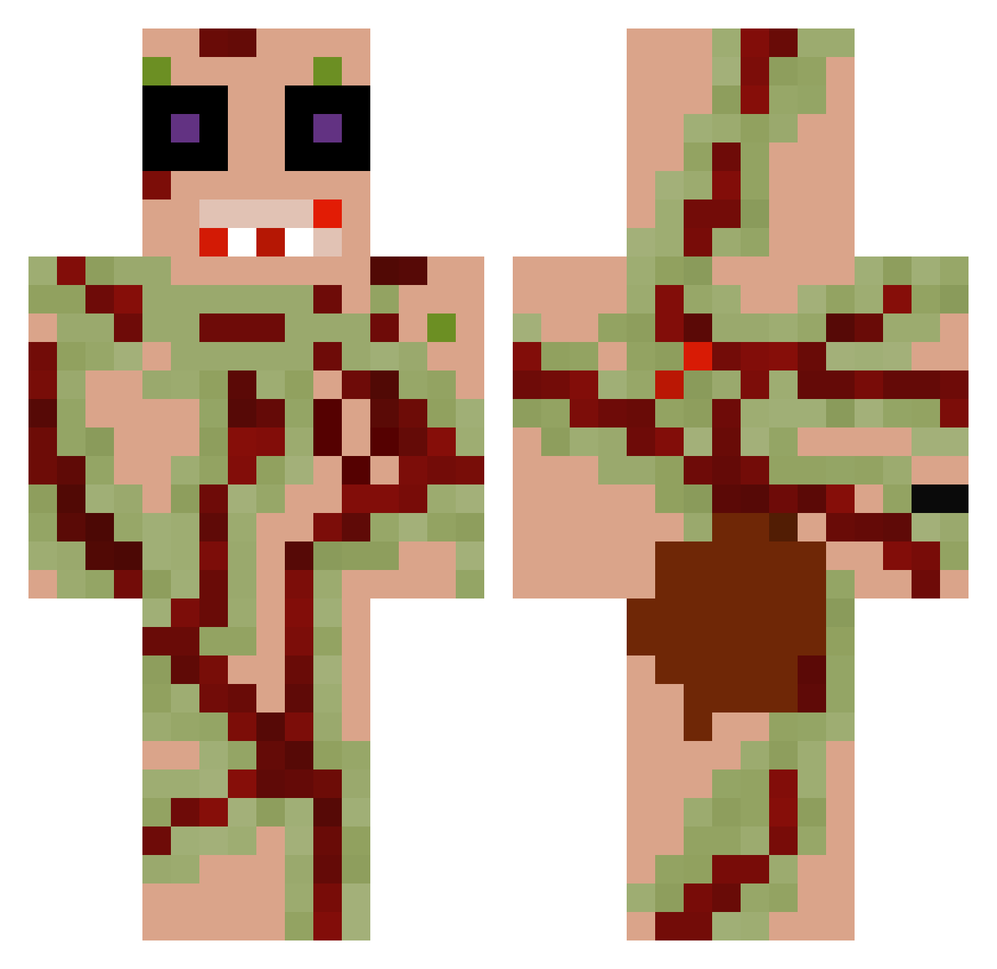 Manuel_Neue Minecraft skin, front and back view