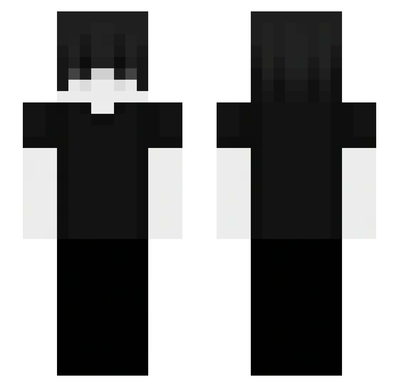 wkbp Minecraft skin, front and back view