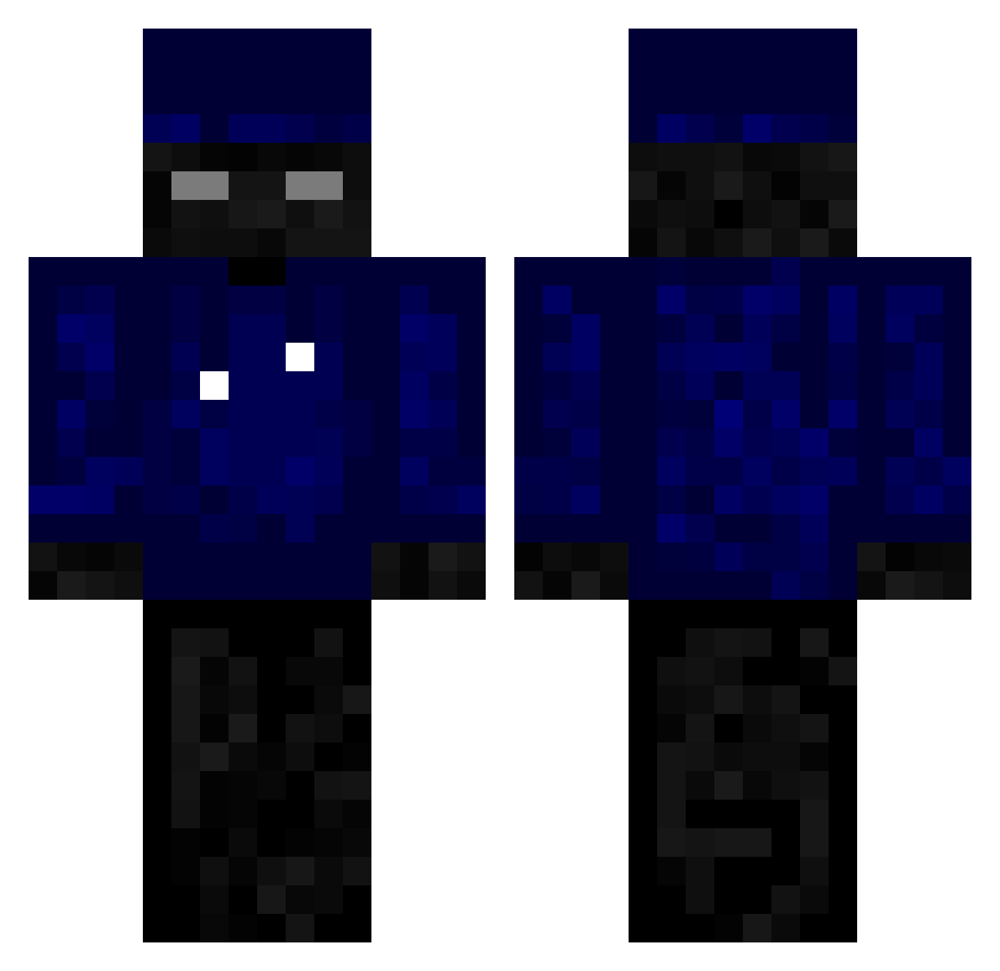 wantap Minecraft skin, front and back view