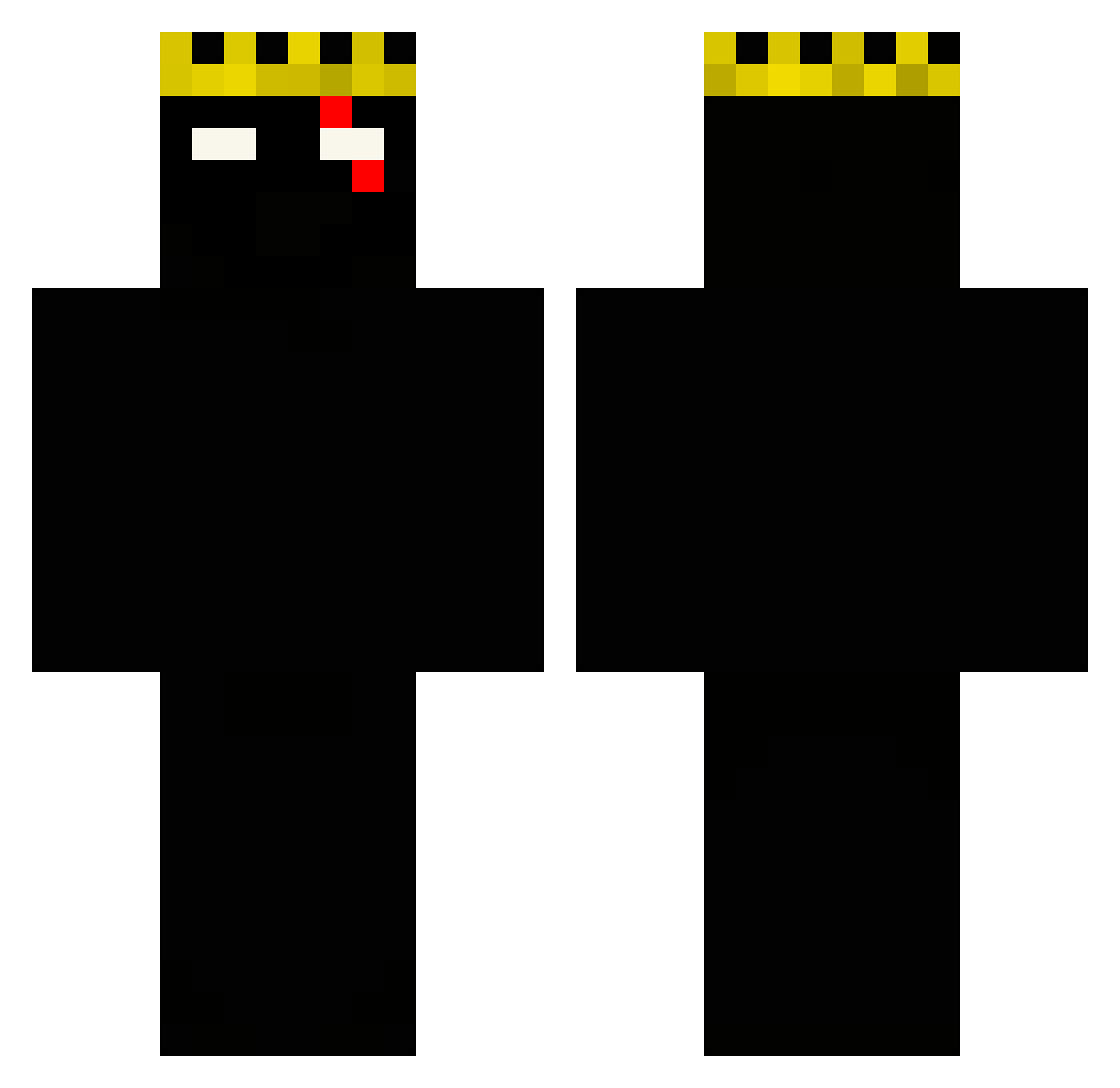 yungvibez Minecraft skin, front and back view