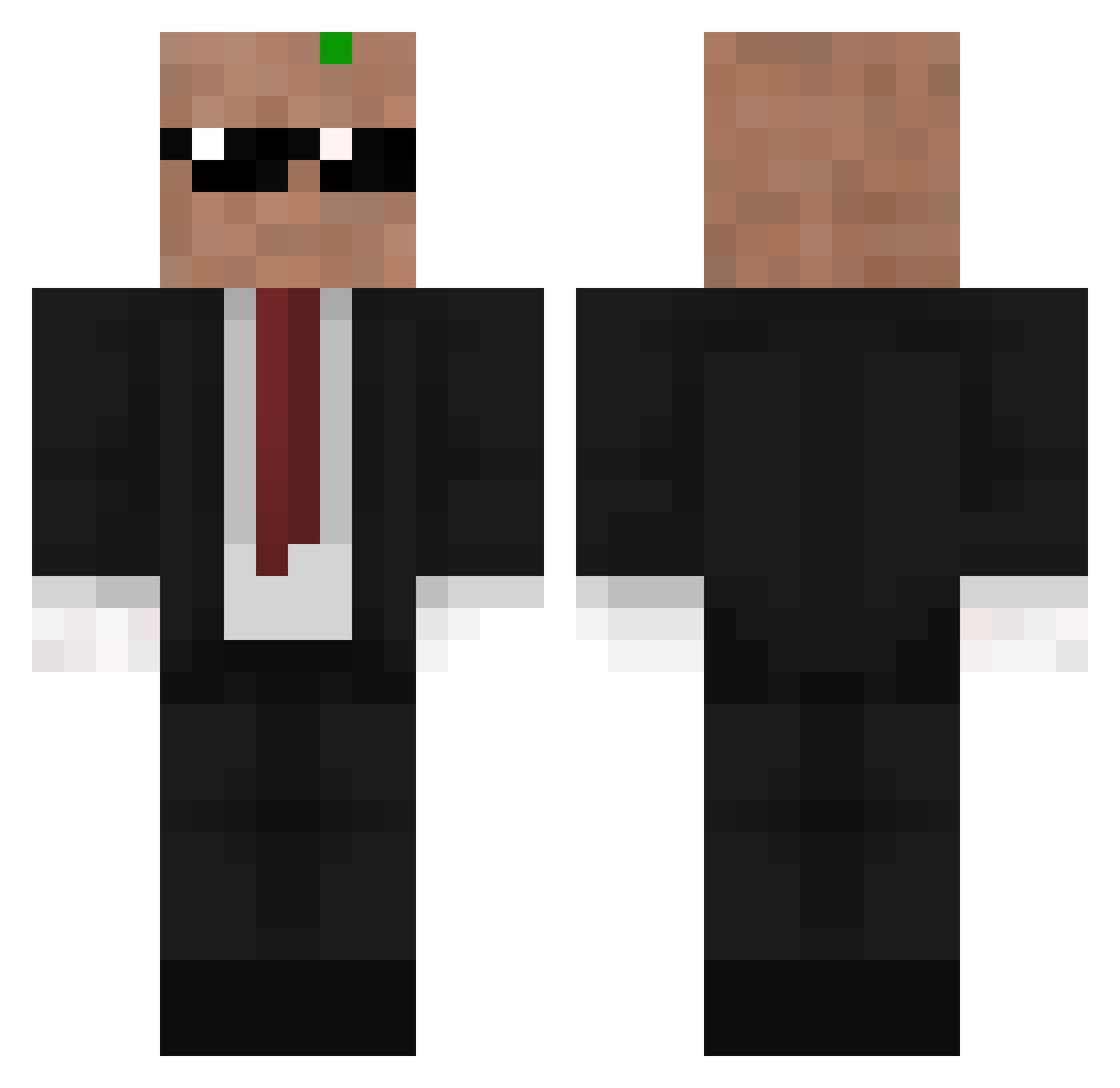 TantuniBey Minecraft skin, front and back view