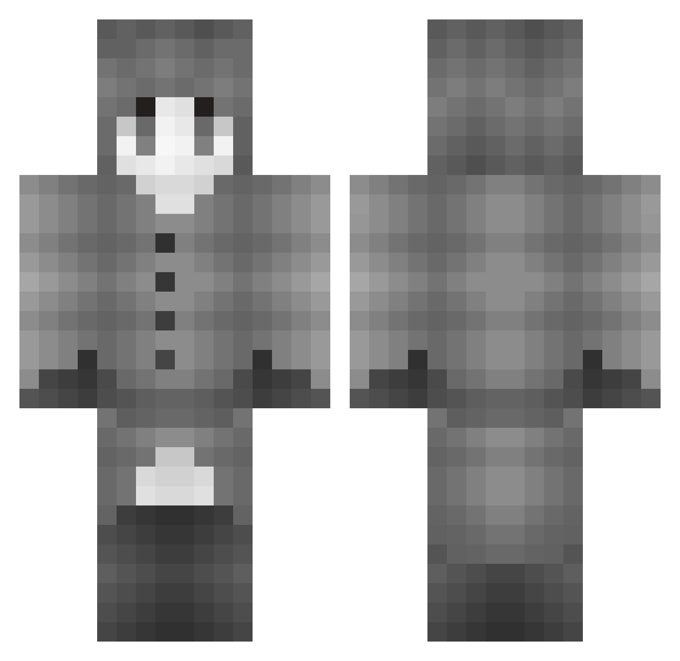 itsBoujie Minecraft skin, front and back view