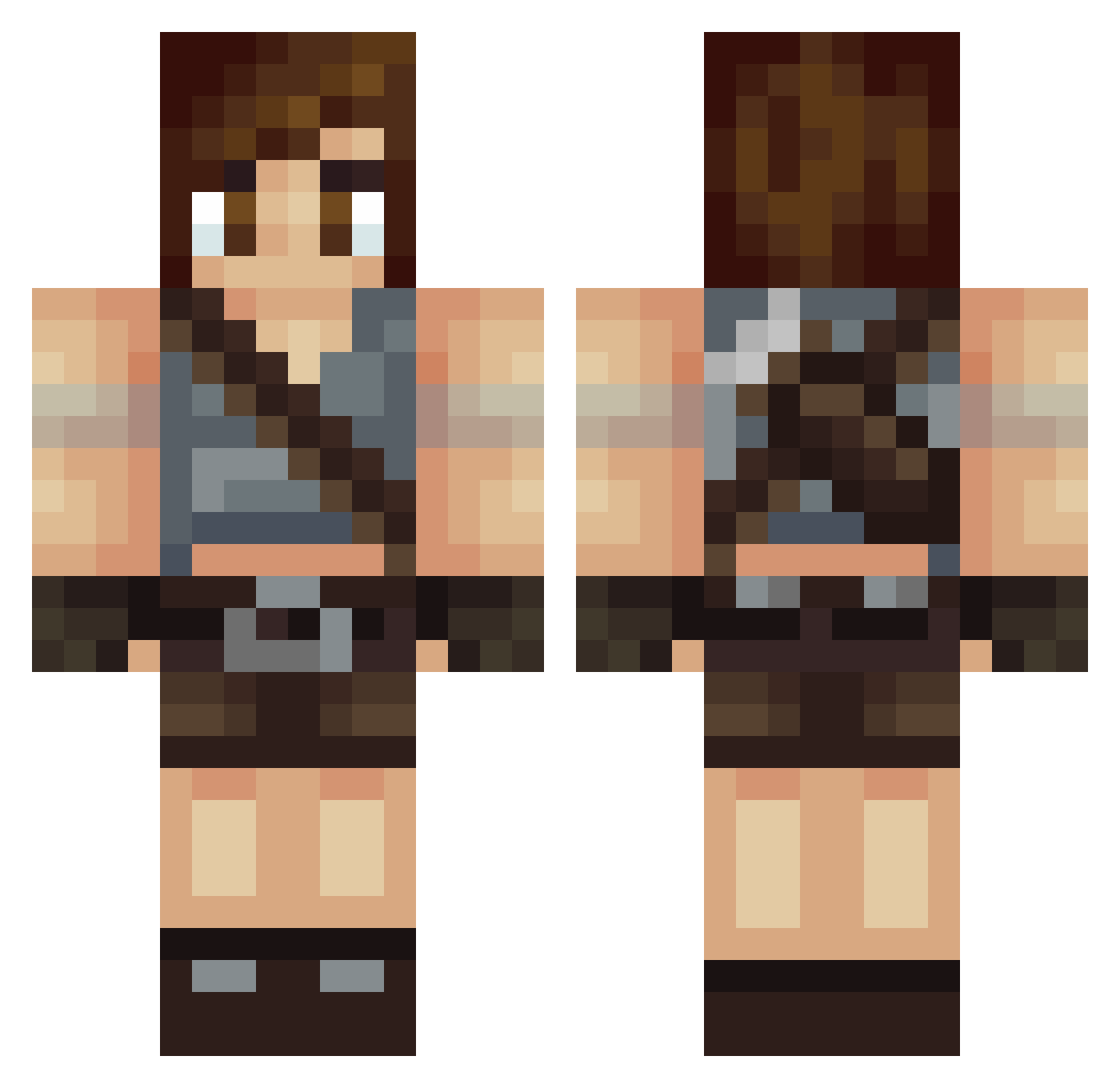 LarasPillowPrinc Minecraft skin, front and back view