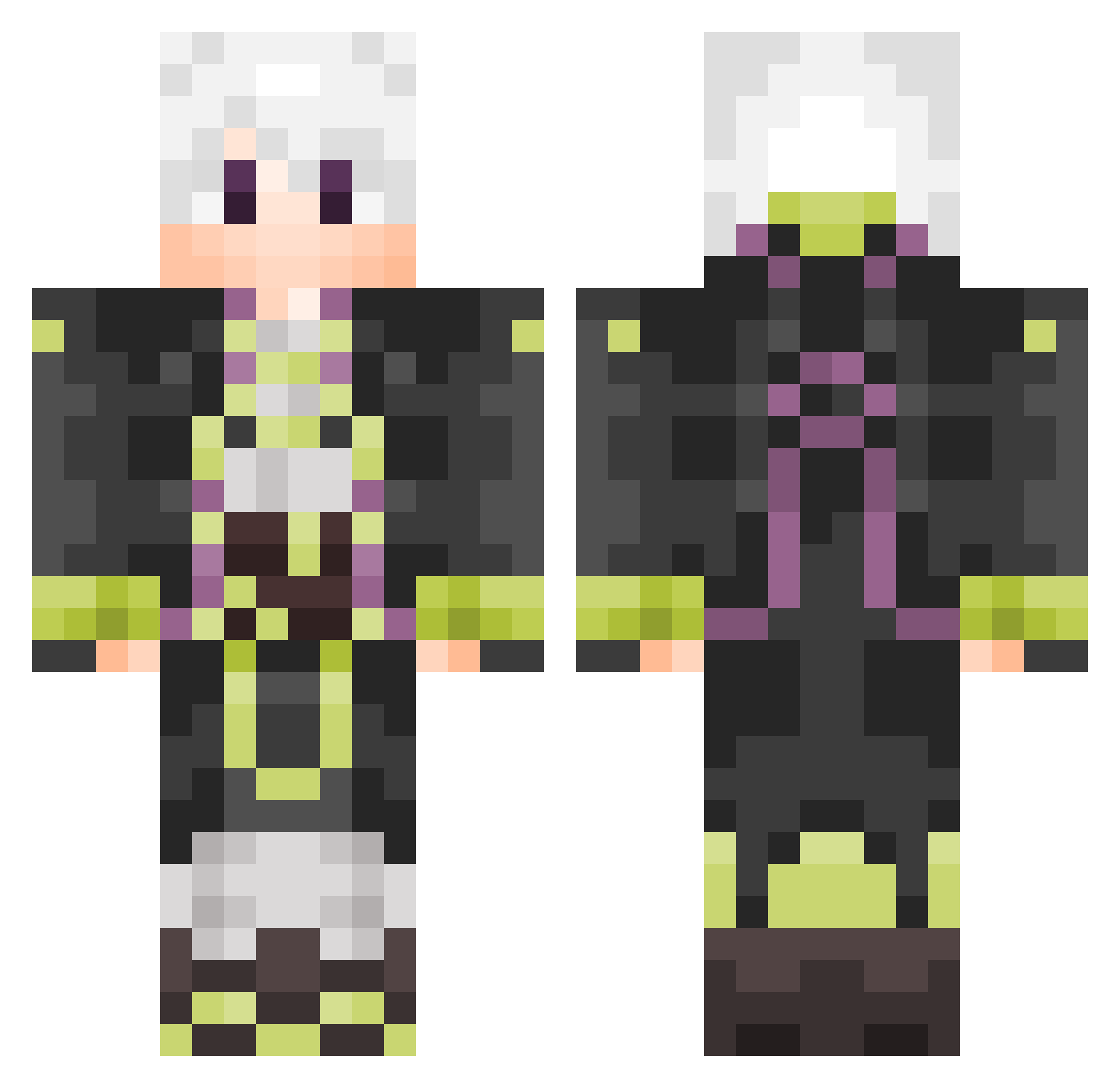 iberian Minecraft skin, front and back view