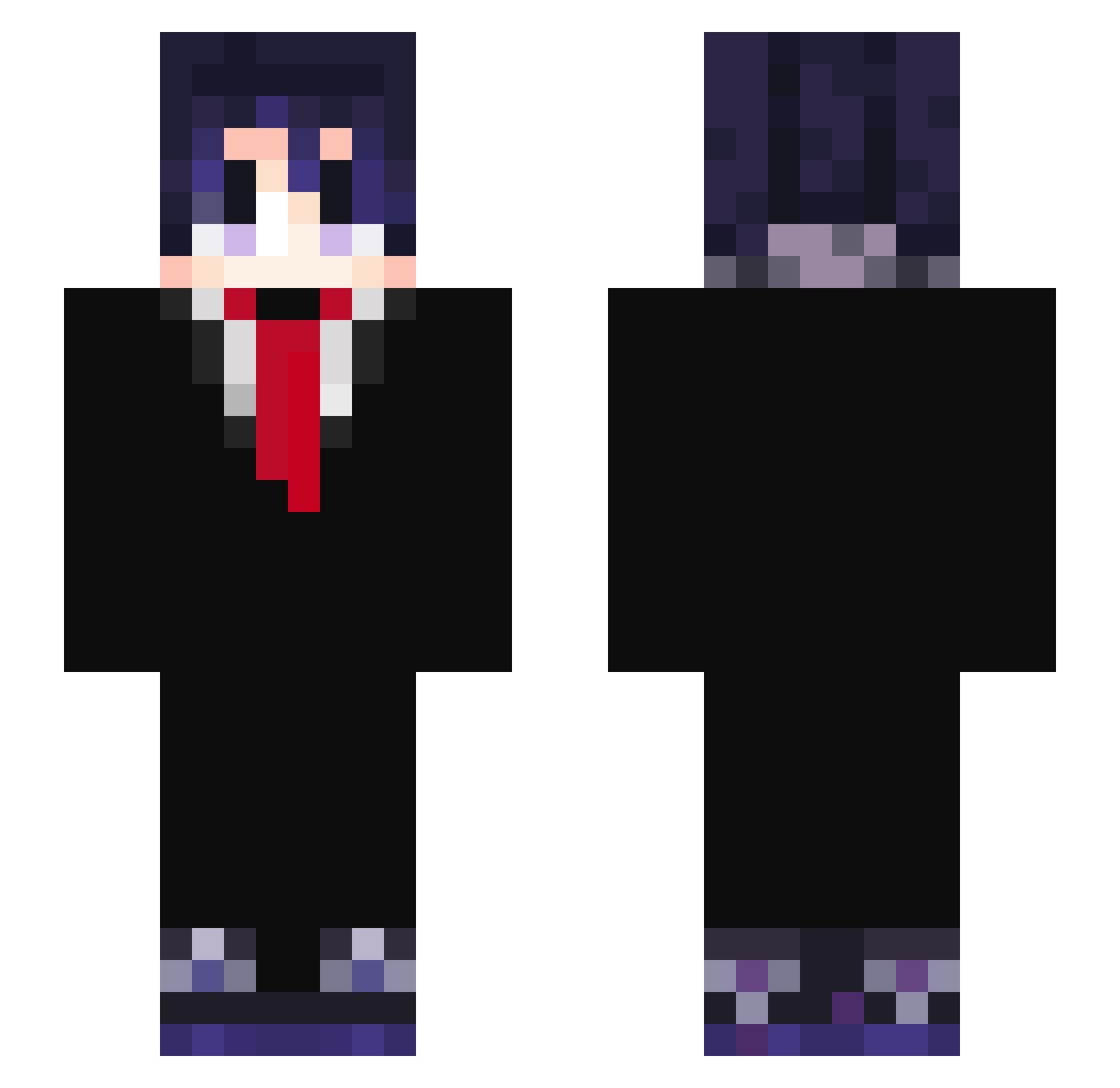 Prokuratorek Minecraft skin, front and back view