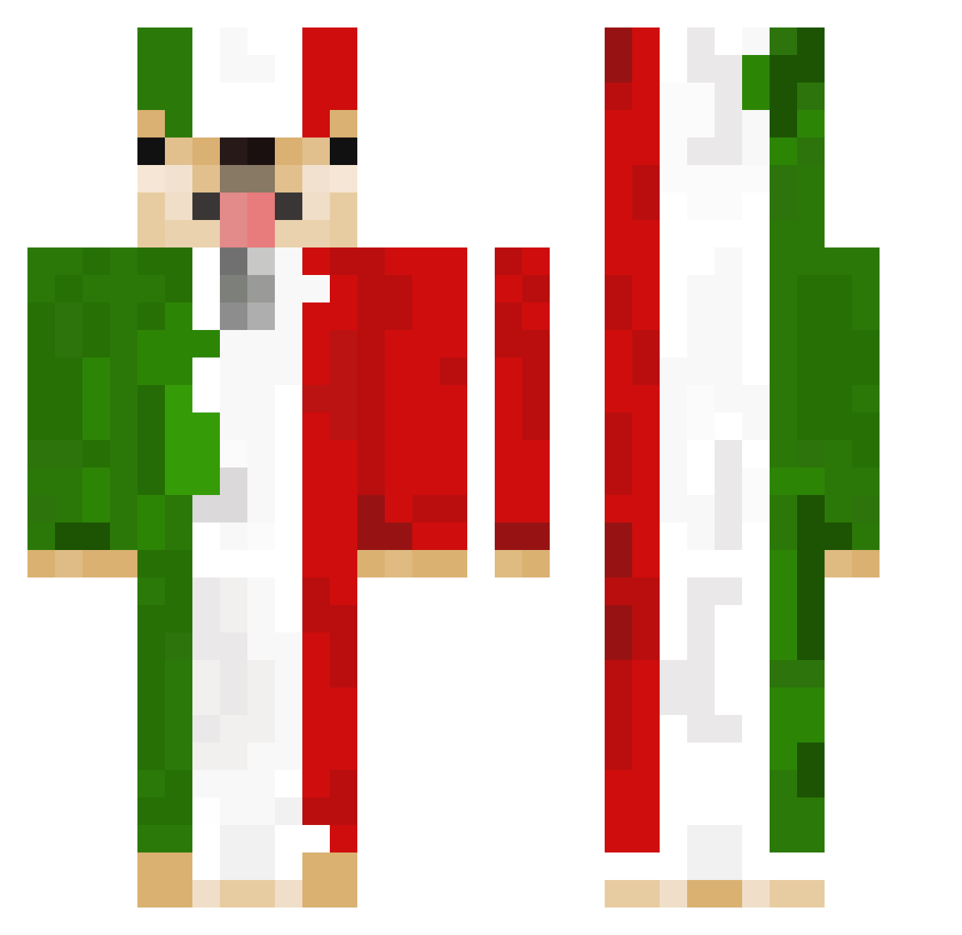 ChumCool Minecraft skin, front and back view