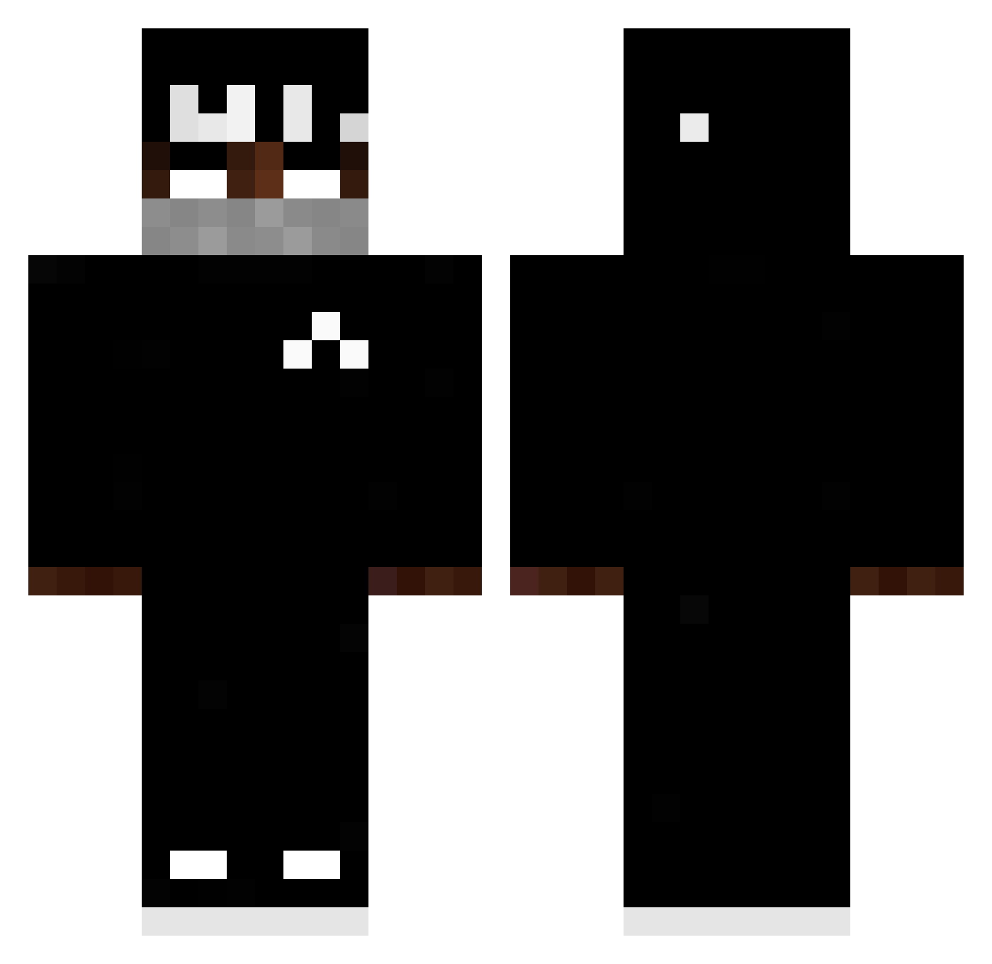 turbocpunek Minecraft skin, front and back view