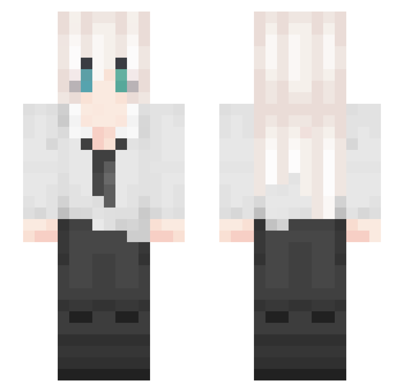 Yuno_Li Minecraft skin, front and back view