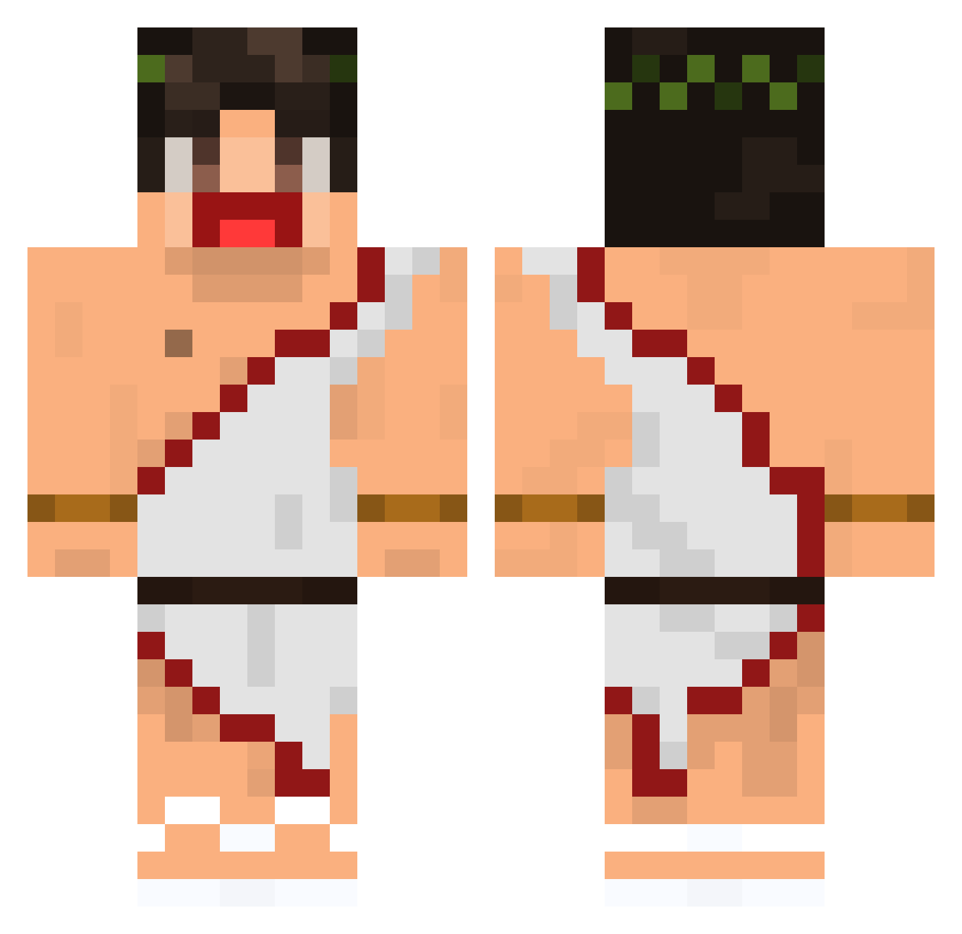 ZoyrDelas Minecraft skin, front and back view