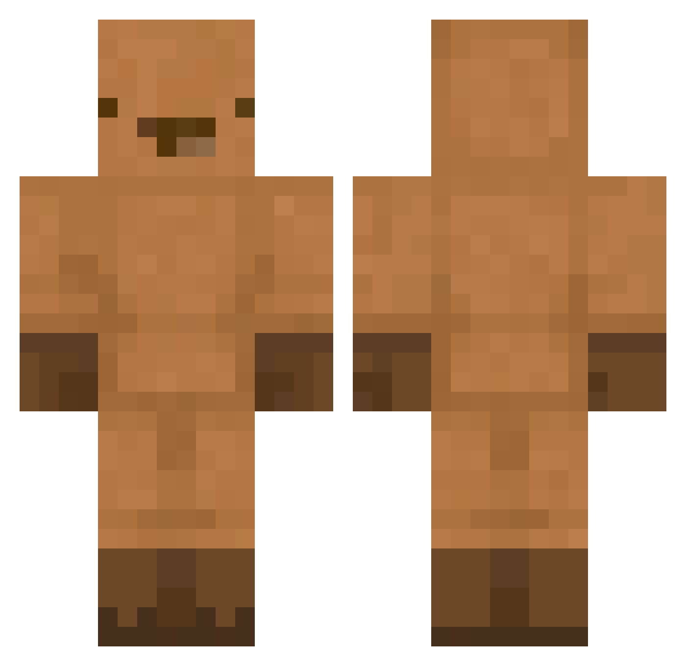 LenjXI Minecraft skin, front and back view
