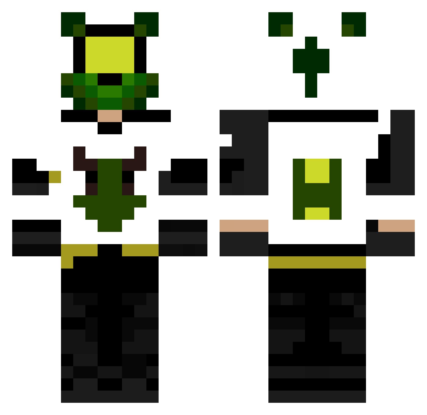 rz3czownik Minecraft skin, front and back view