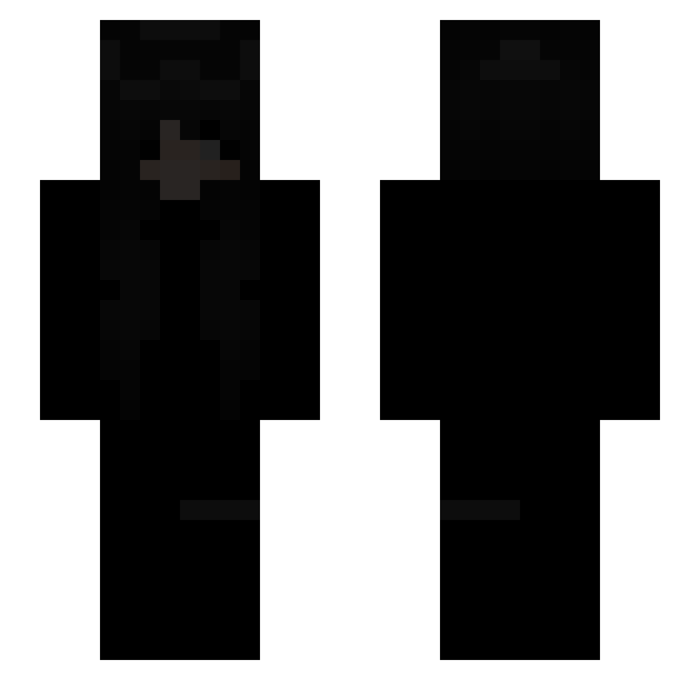 Klapse Minecraft skin, front and back view