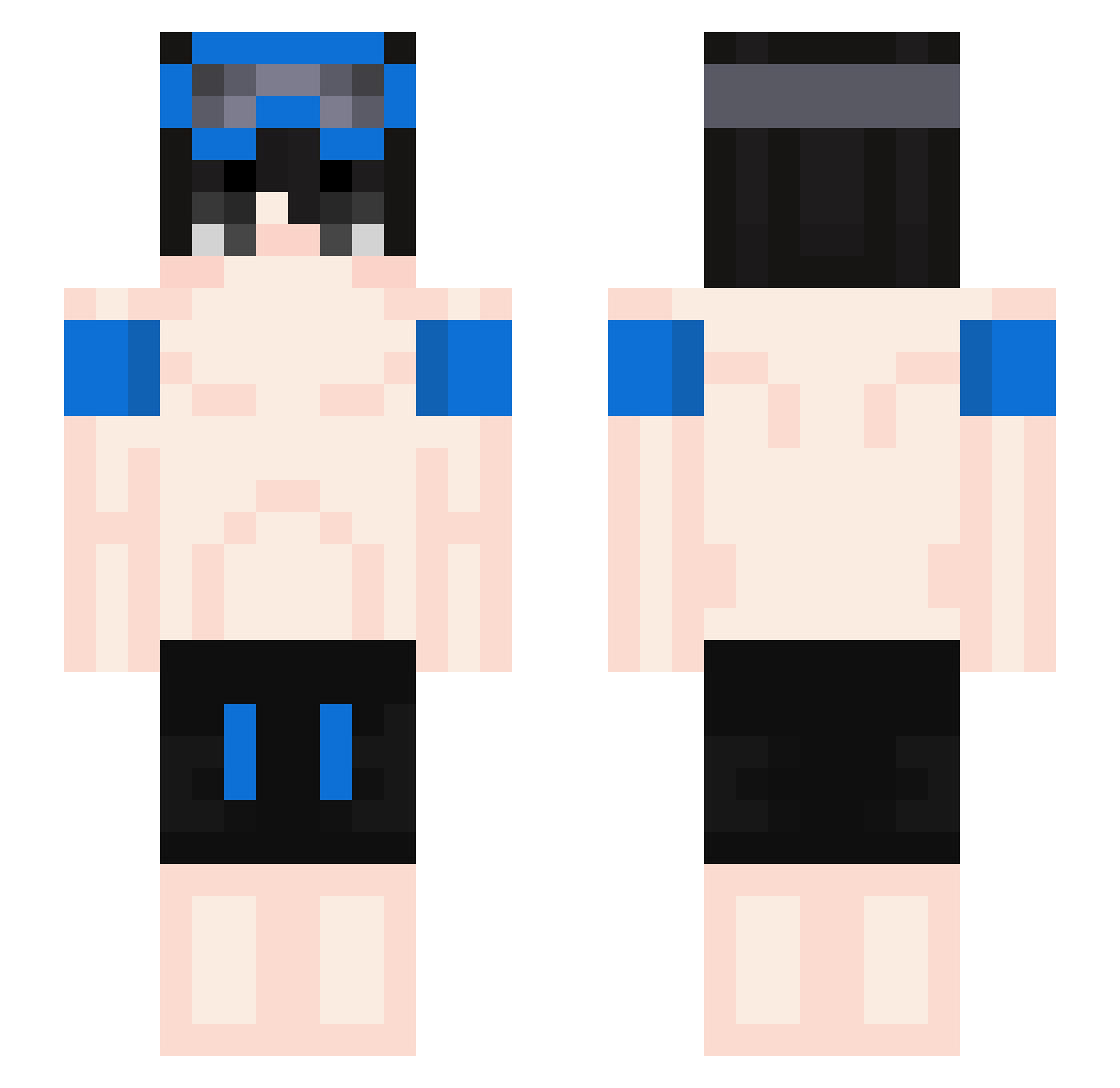 fabo_miau Minecraft skin, front and back view
