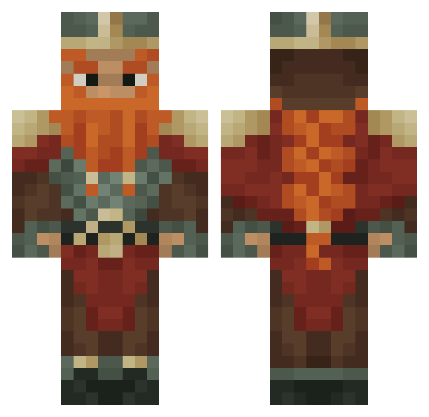 Tagon_ Minecraft skin, front and back view