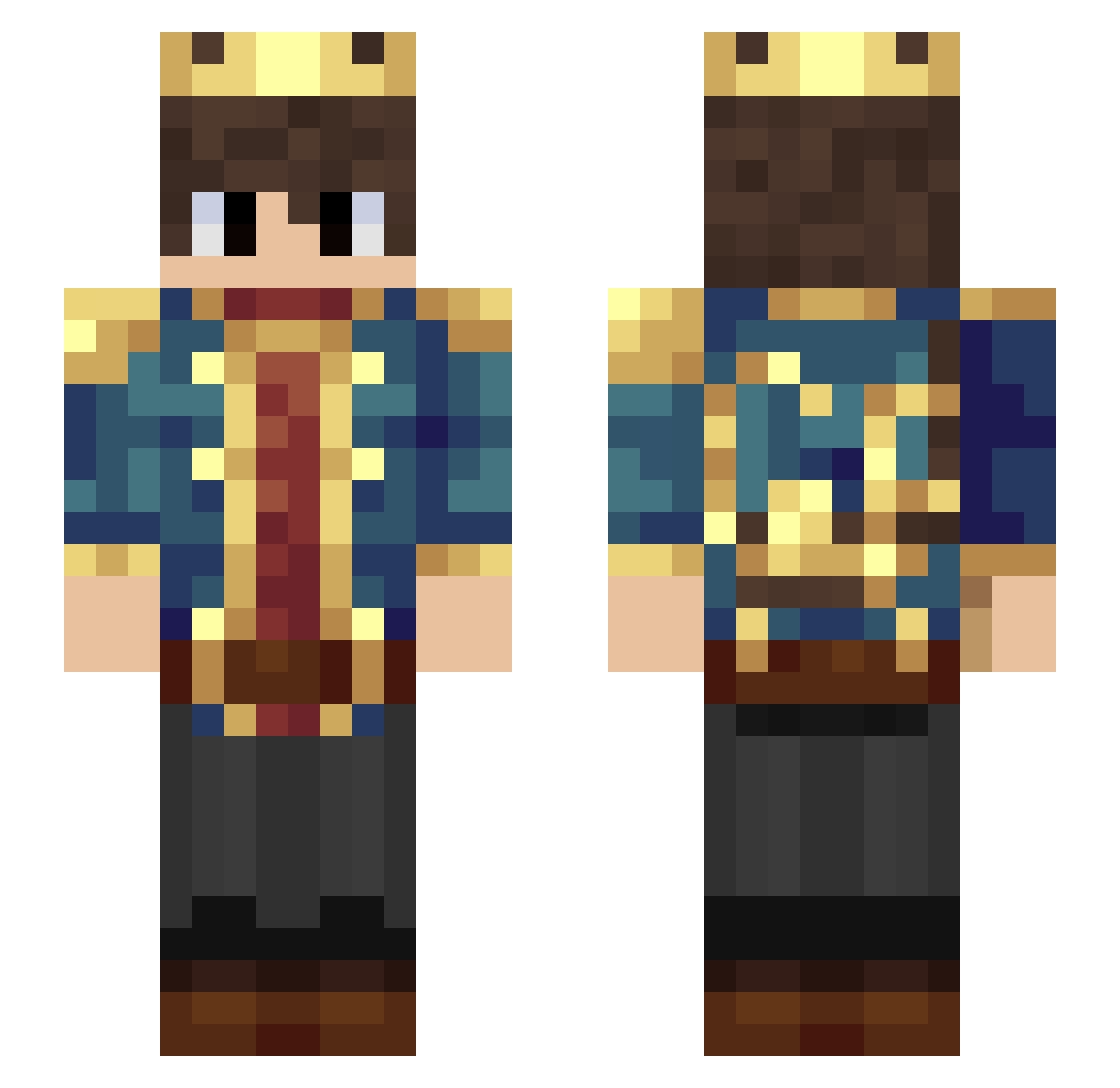 cool_goblin10217 Minecraft skin, front and back view