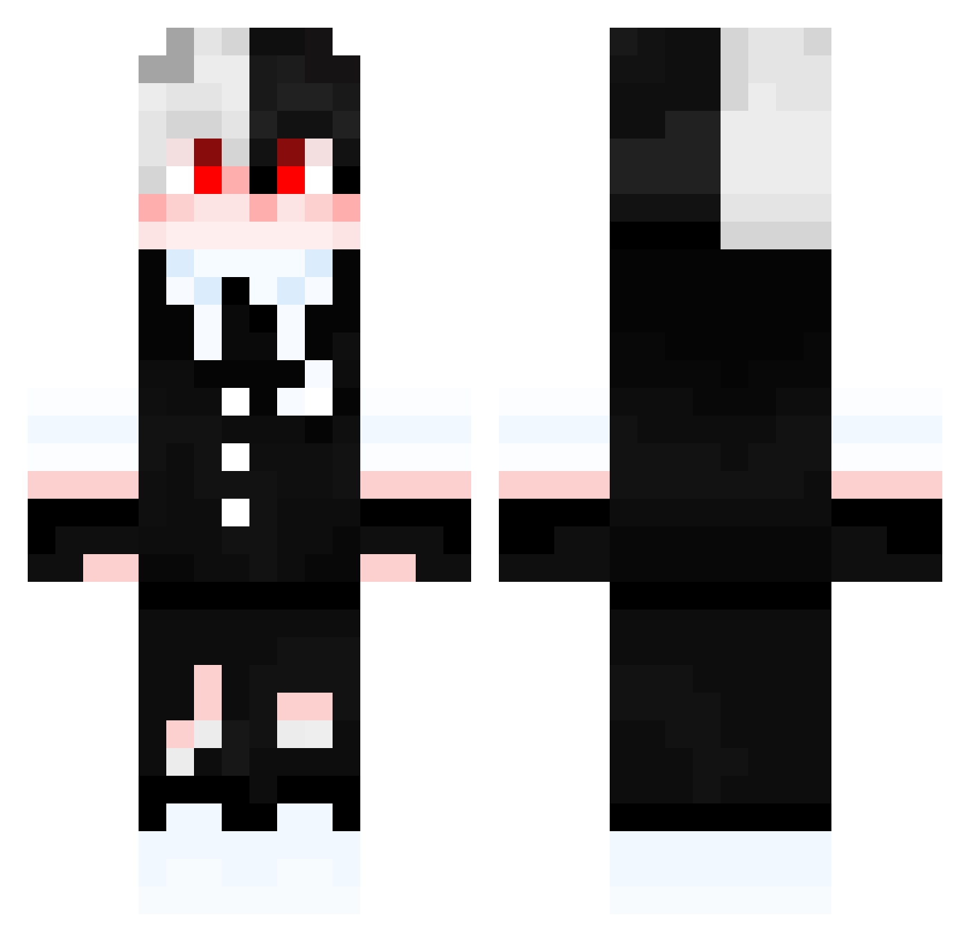 wolfW14 Minecraft skin, front and back view