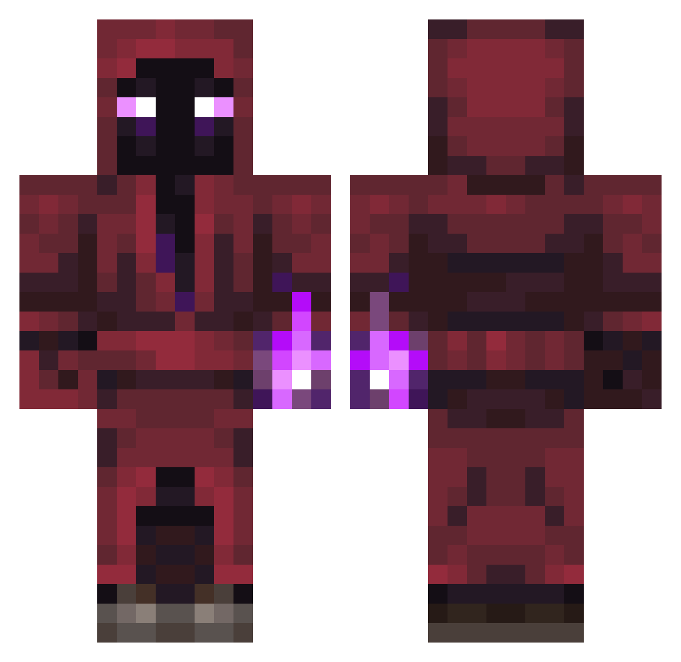 danileemon Minecraft skin, front and back view