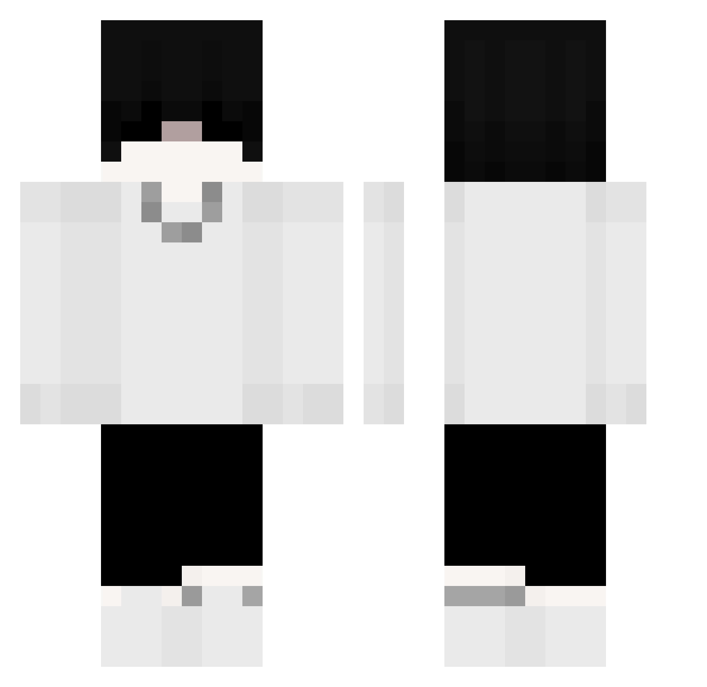 Ewers Minecraft skin, front and back view