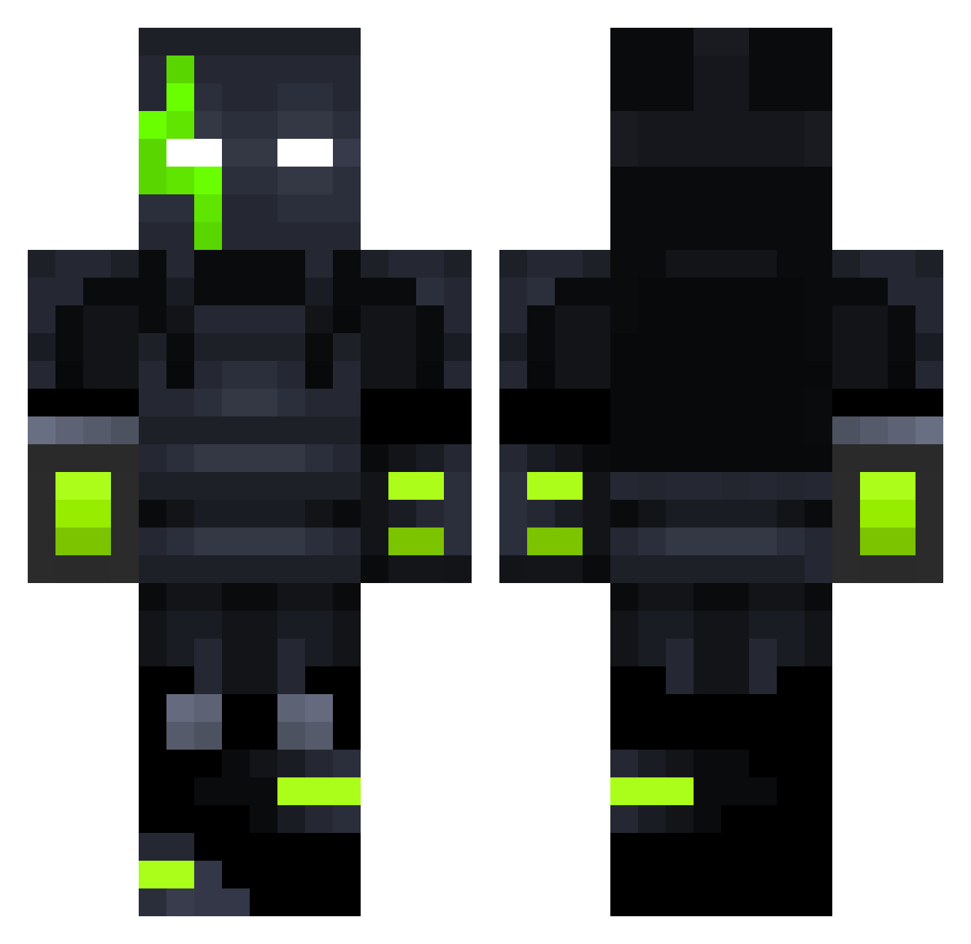 Zach5145 Minecraft skin, front and back view