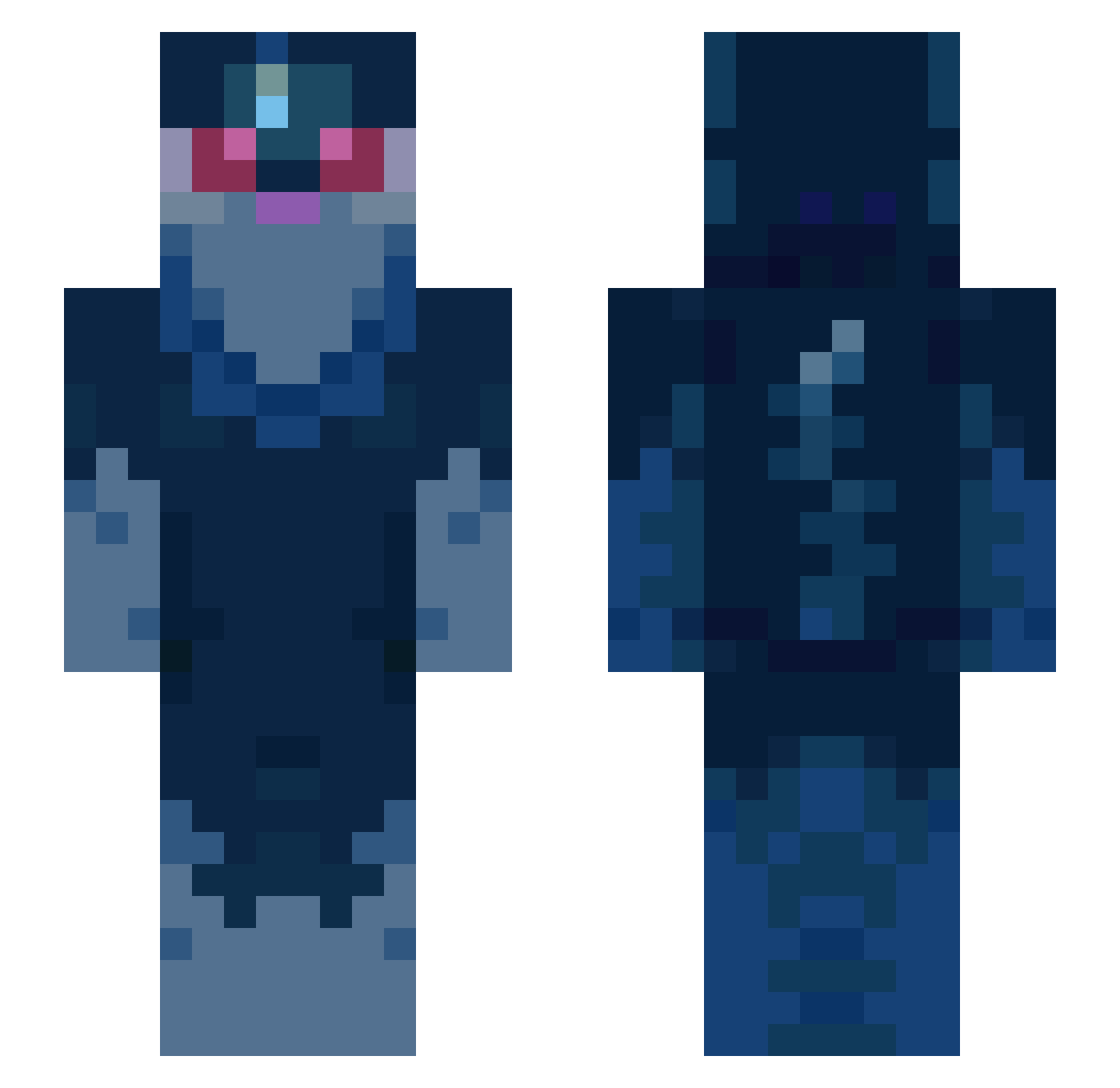kotangler Minecraft skin, front and back view