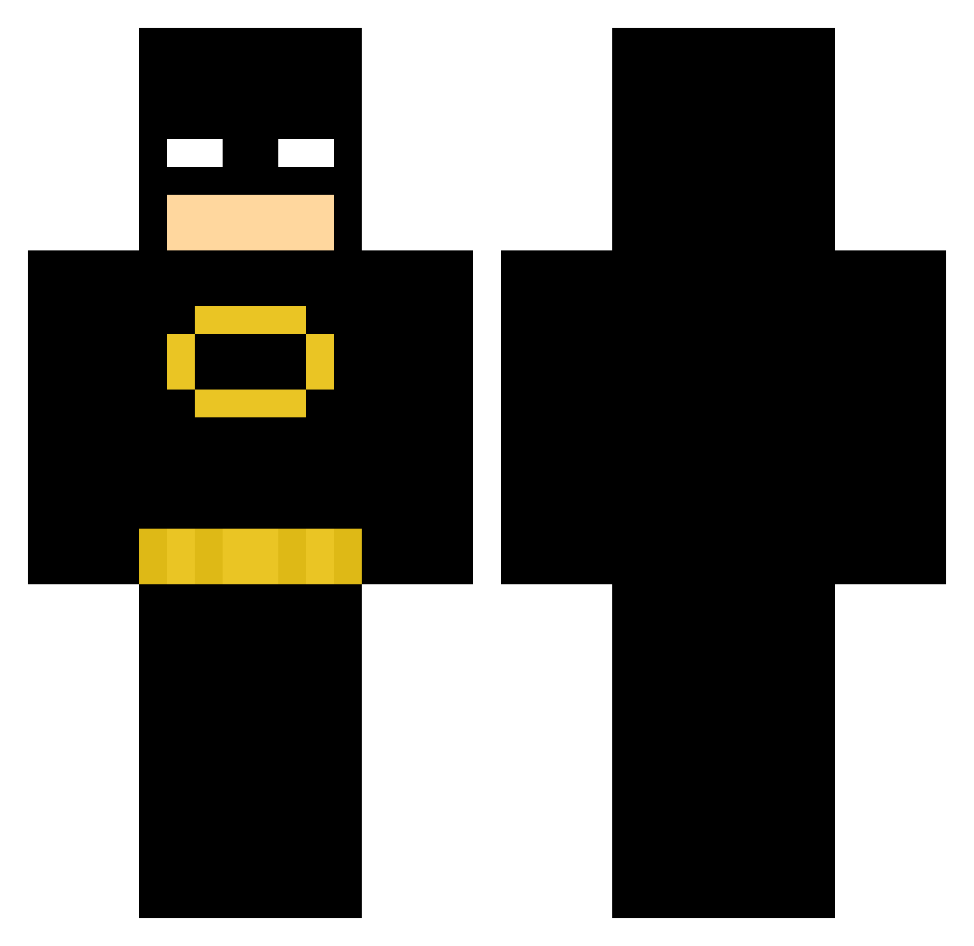 TrueMTN Minecraft skin, front and back view