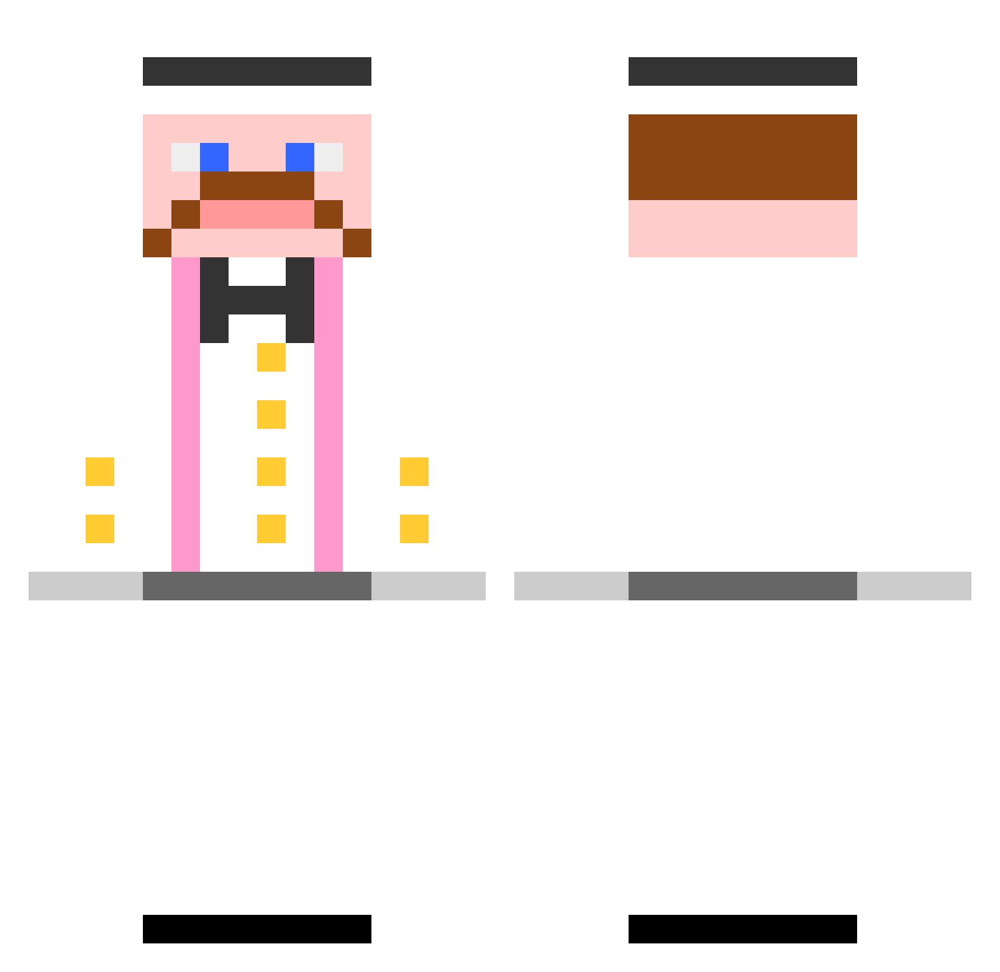 TheMilkMan_00 Minecraft skin, front and back view