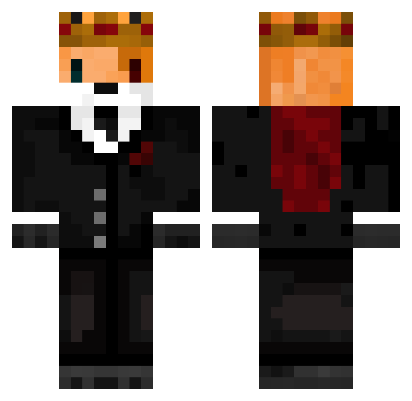 Th3N00bChriz Minecraft skin, front and back view