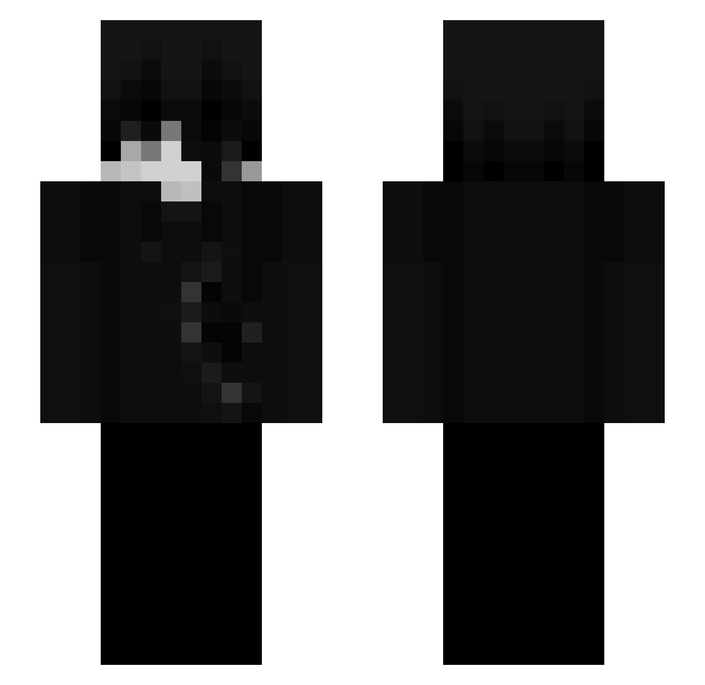 zxctokyo Minecraft skin, front and back view