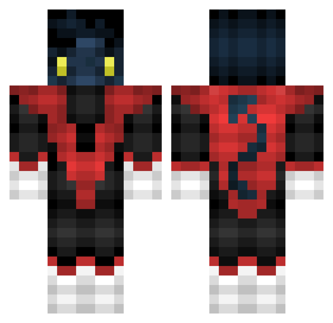 CodenameBrice Minecraft skin, front and back view