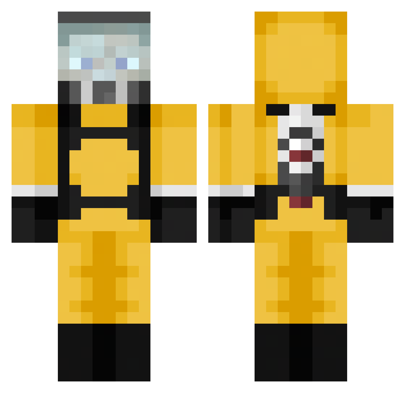Tavo2110 Minecraft skin, front and back view