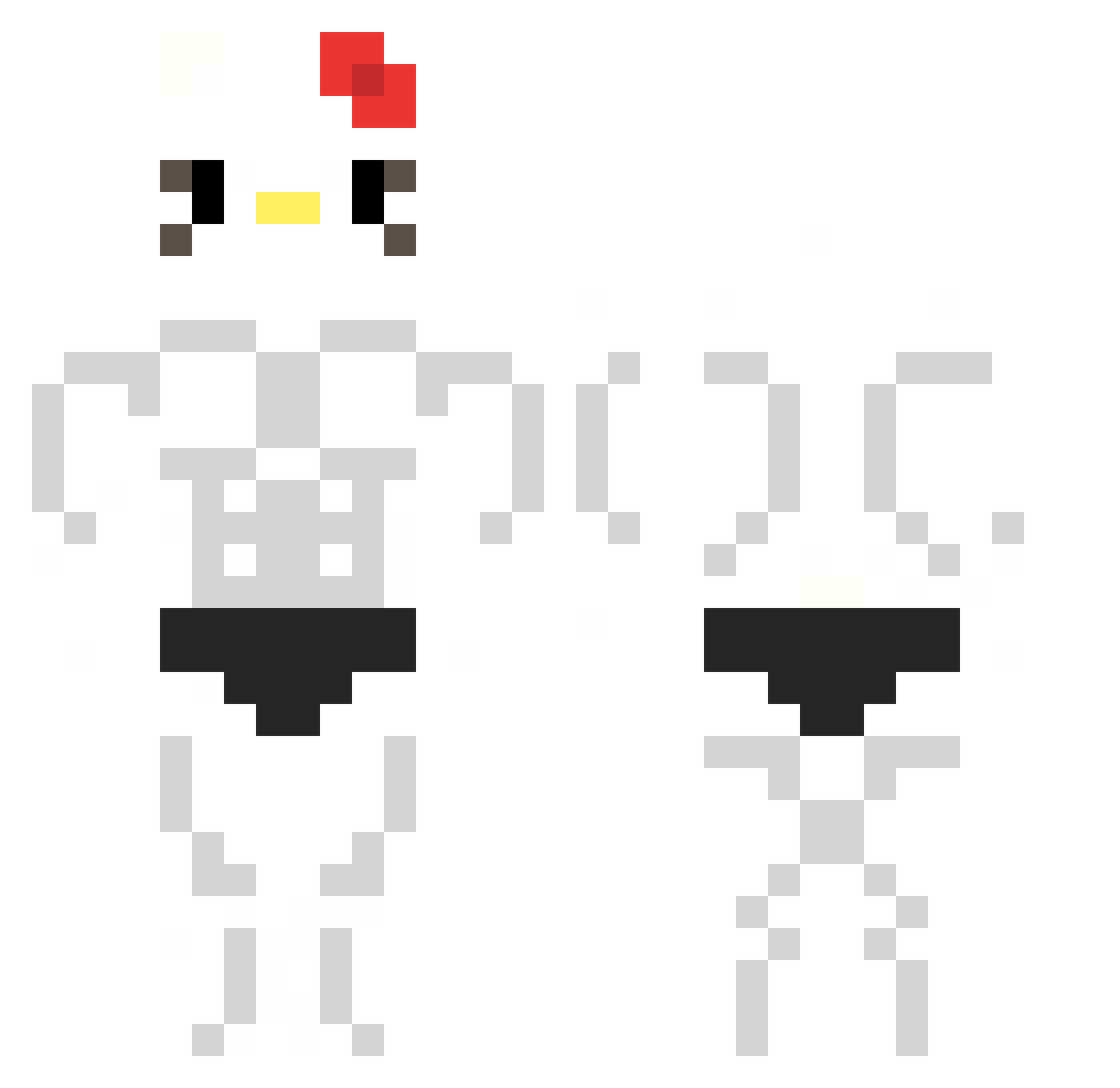 SzTekk Minecraft skin, front and back view