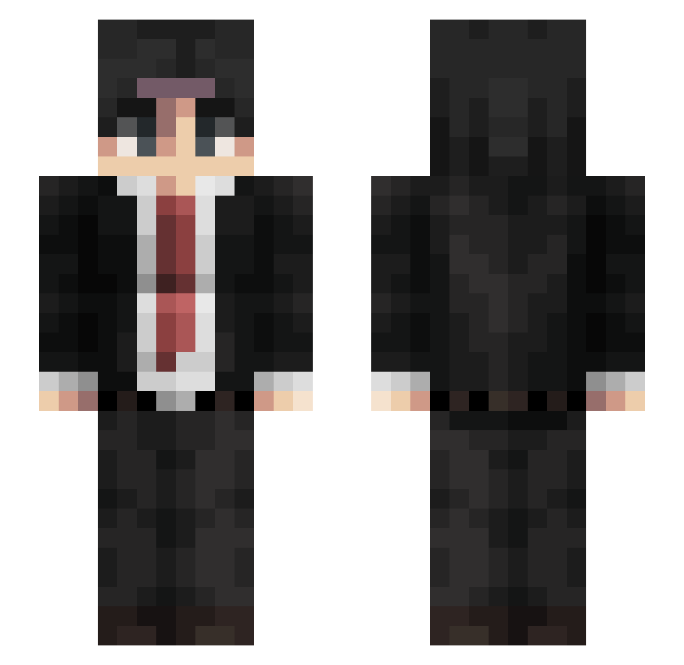 Rentex_ Minecraft skin, front and back view