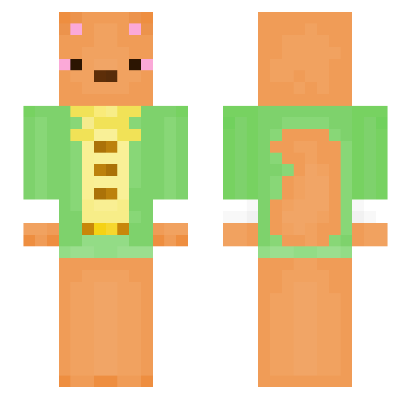 FunkySmellingRat Minecraft skin, front and back view