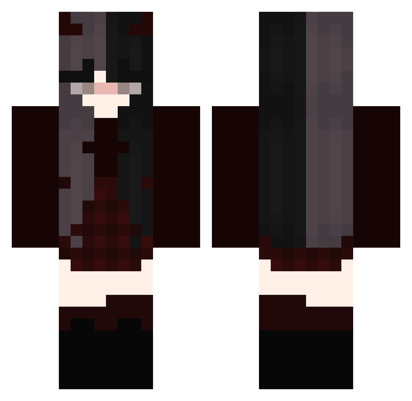 Xman2Tim Minecraft skin, front and back view