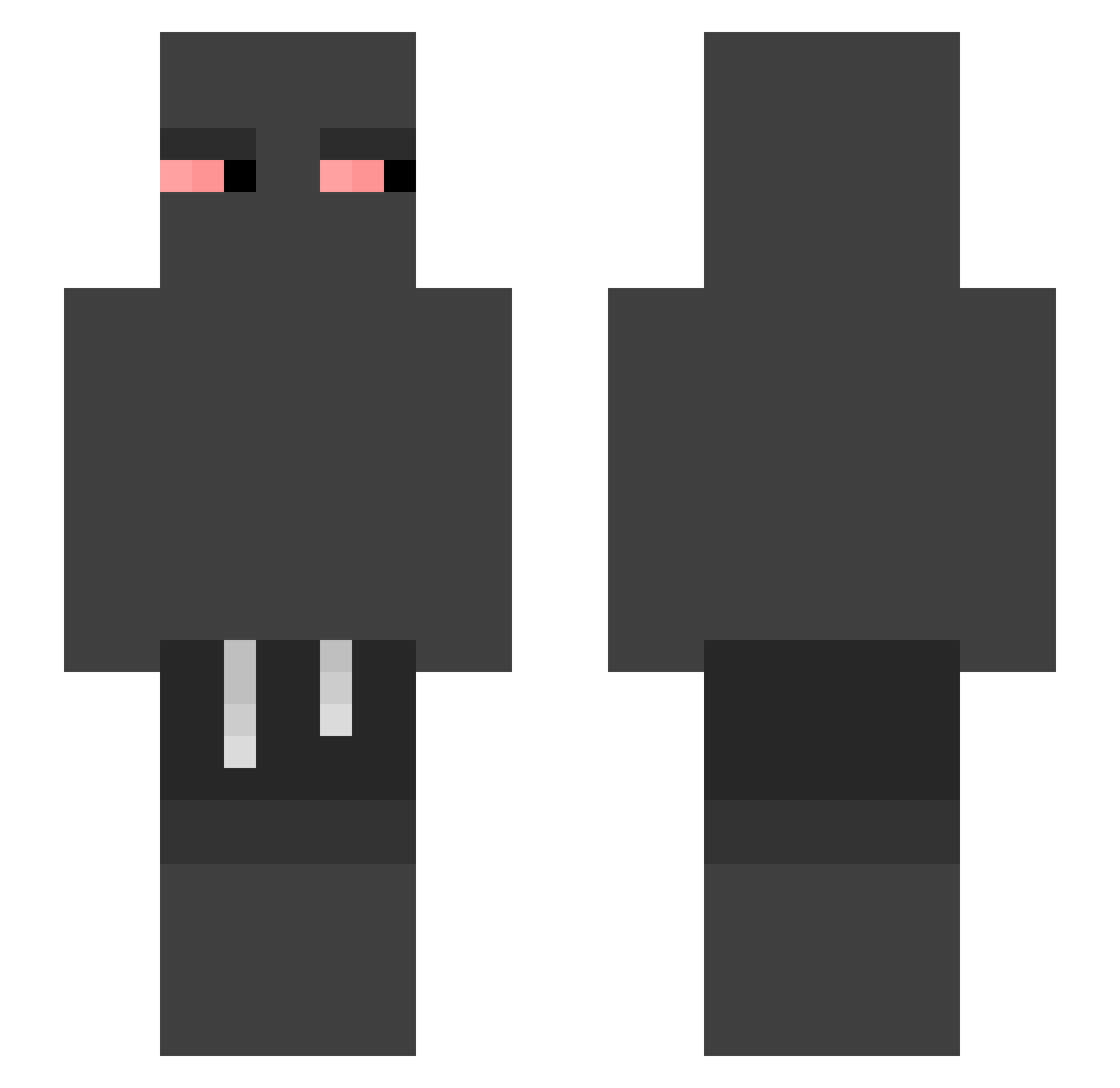 Veno_o Minecraft skin, front and back view