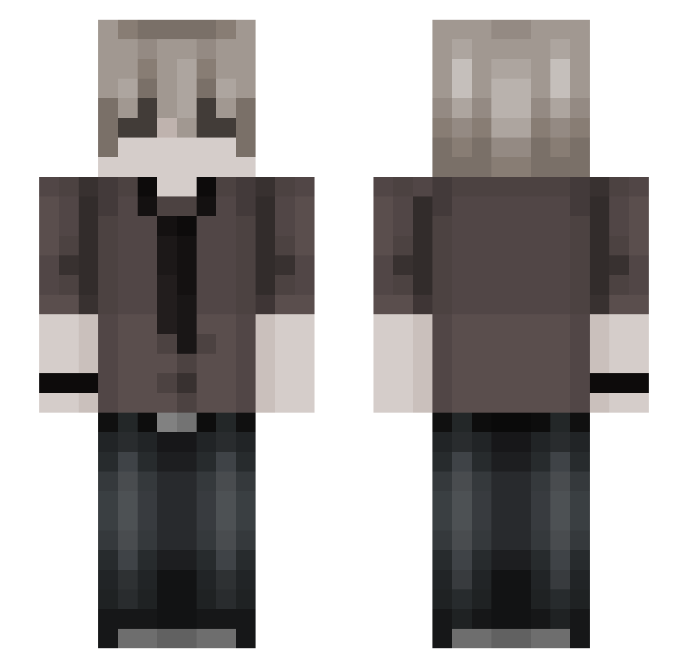 SoyAngel_ Minecraft skin, front and back view