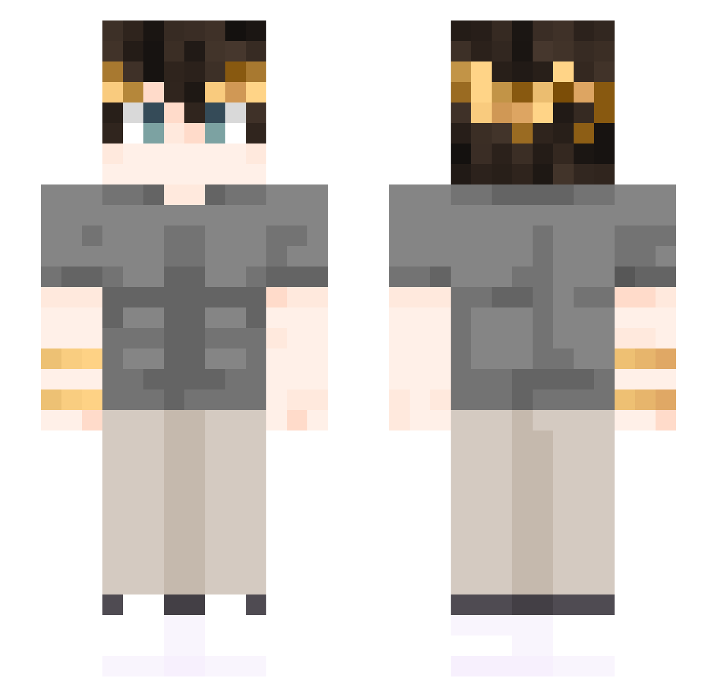 roman2111 Minecraft skin, front and back view