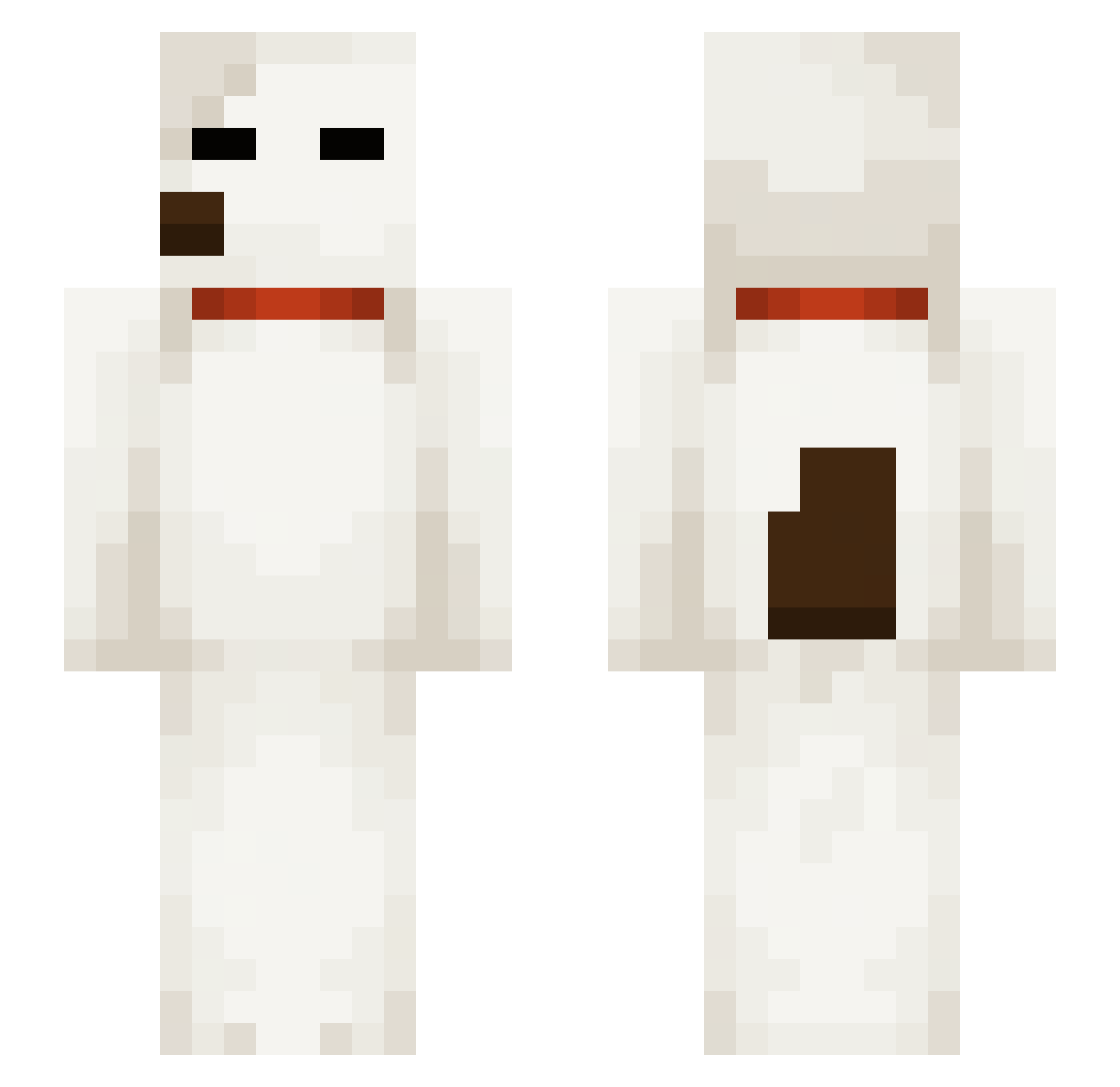whosvenus Minecraft skin, front and back view