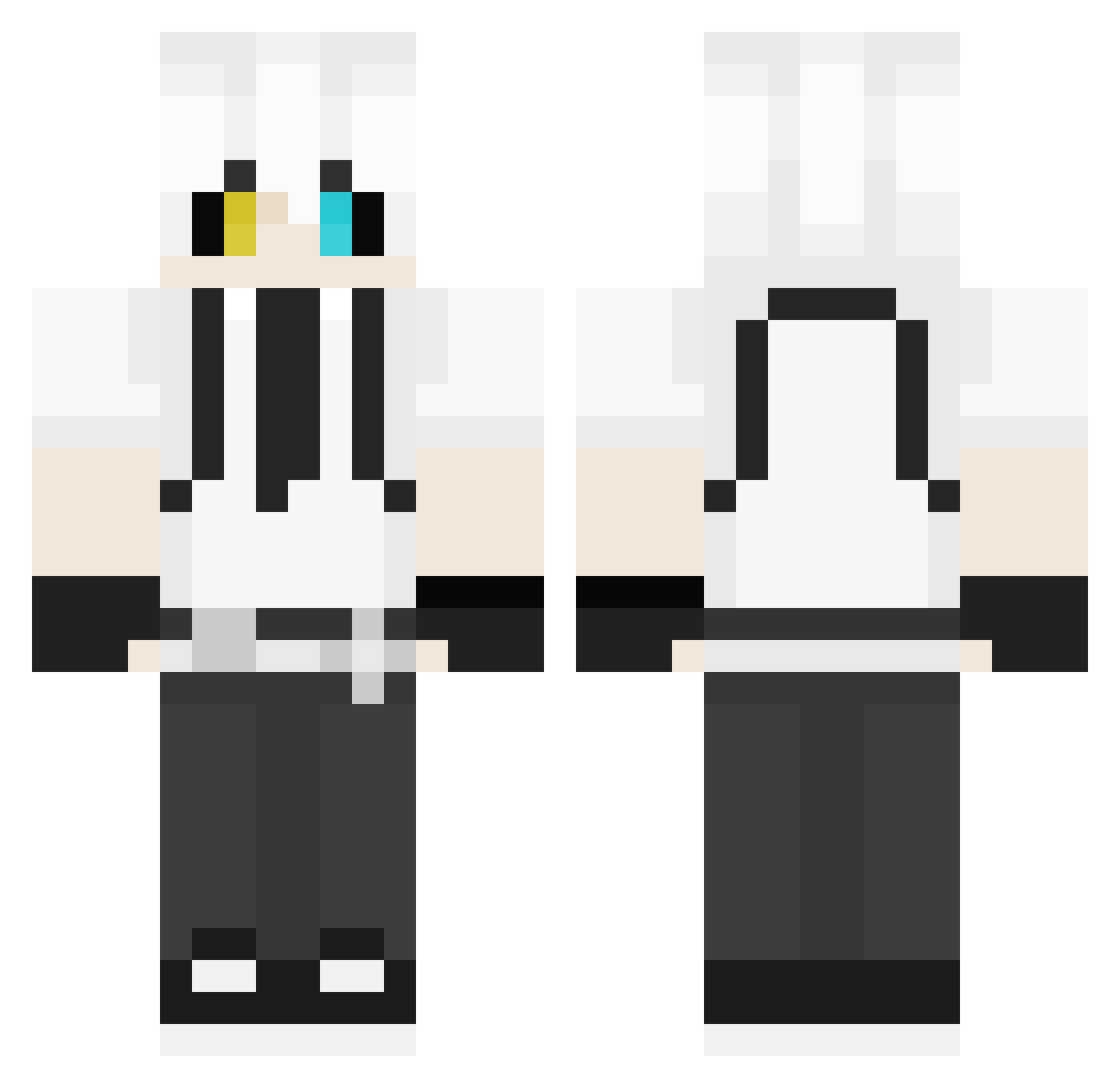 soupi_x4x Minecraft skin, front and back view