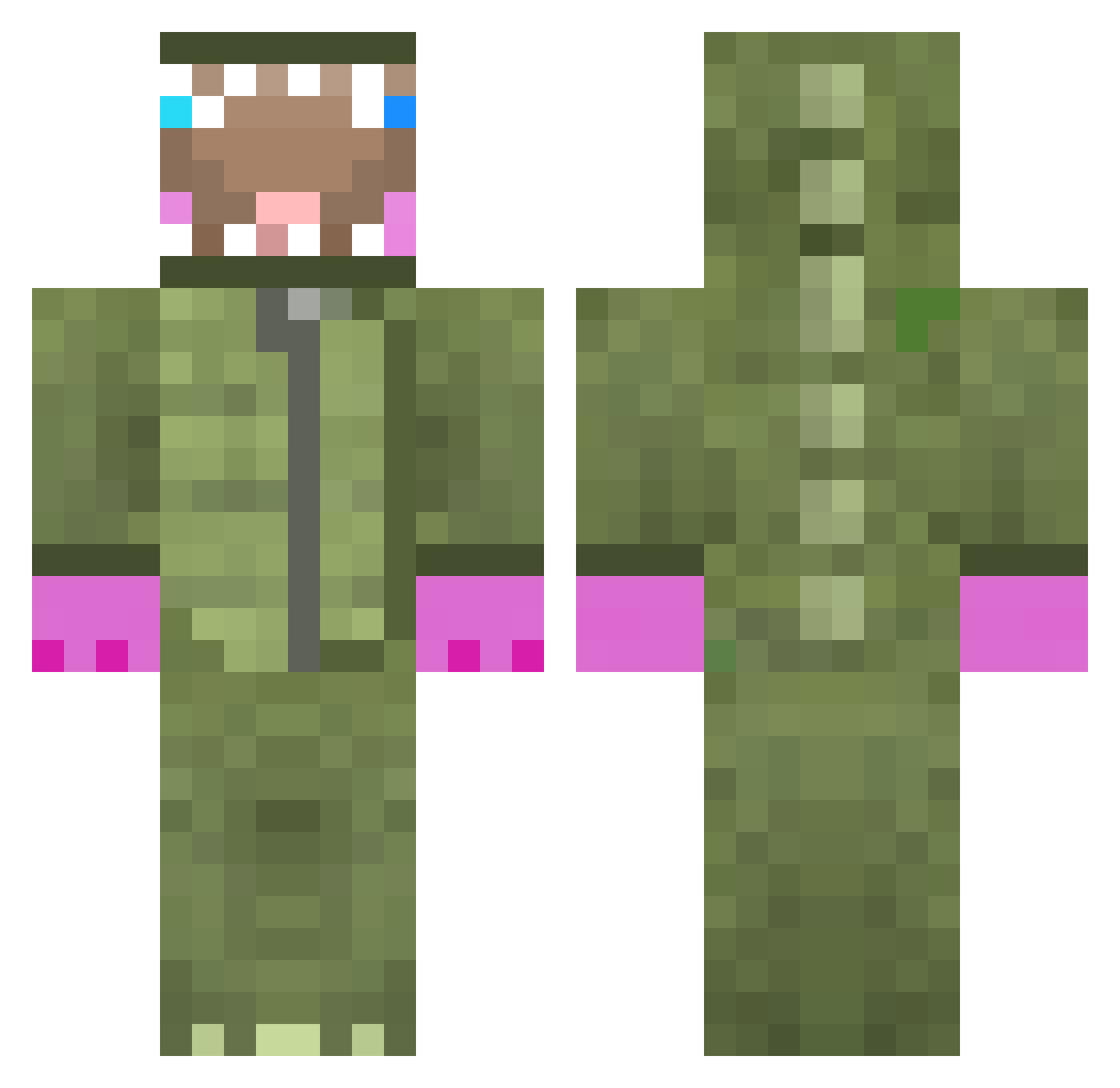 RoloIsDarude3 Minecraft skin, front and back view