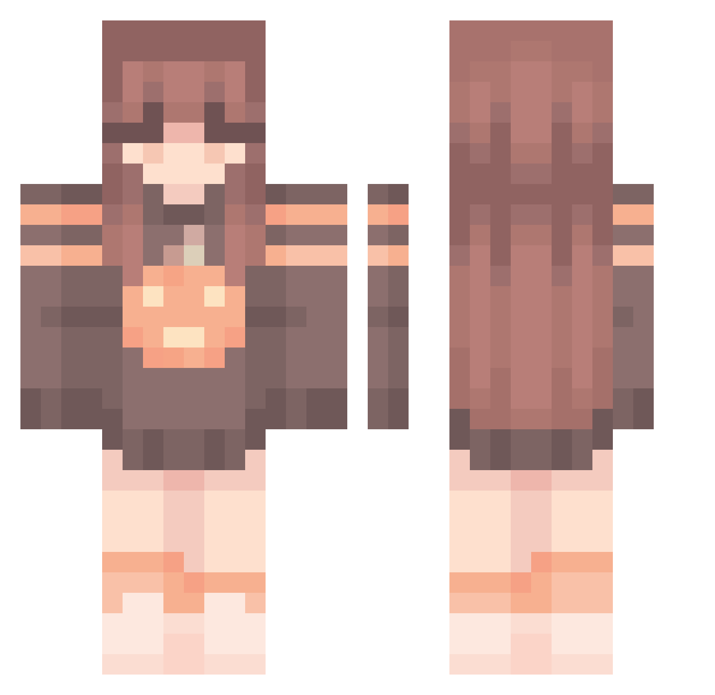 Rat_of_Darkness Minecraft skin, front and back view