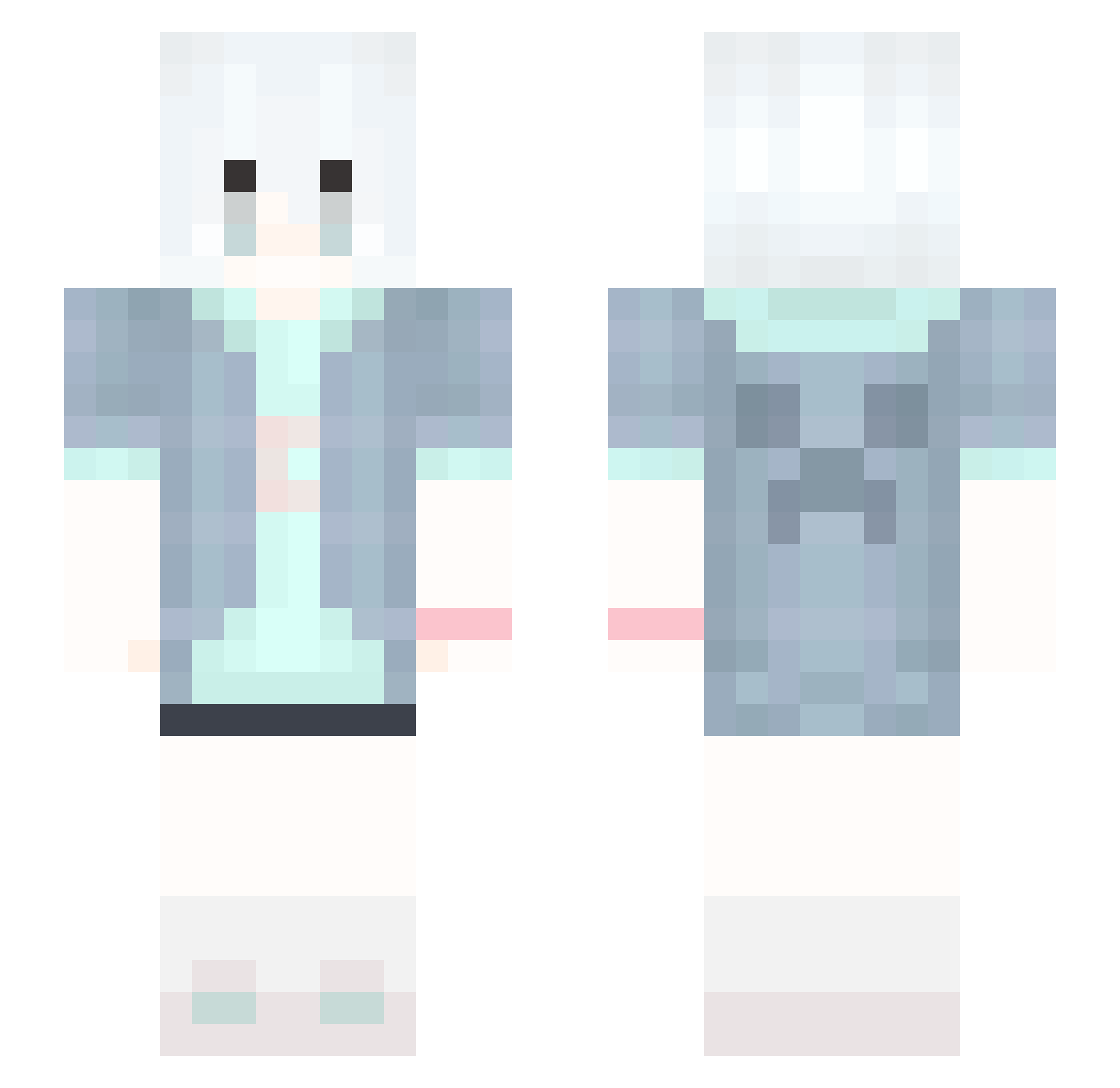 fu_jiu999 Minecraft skin, front and back view