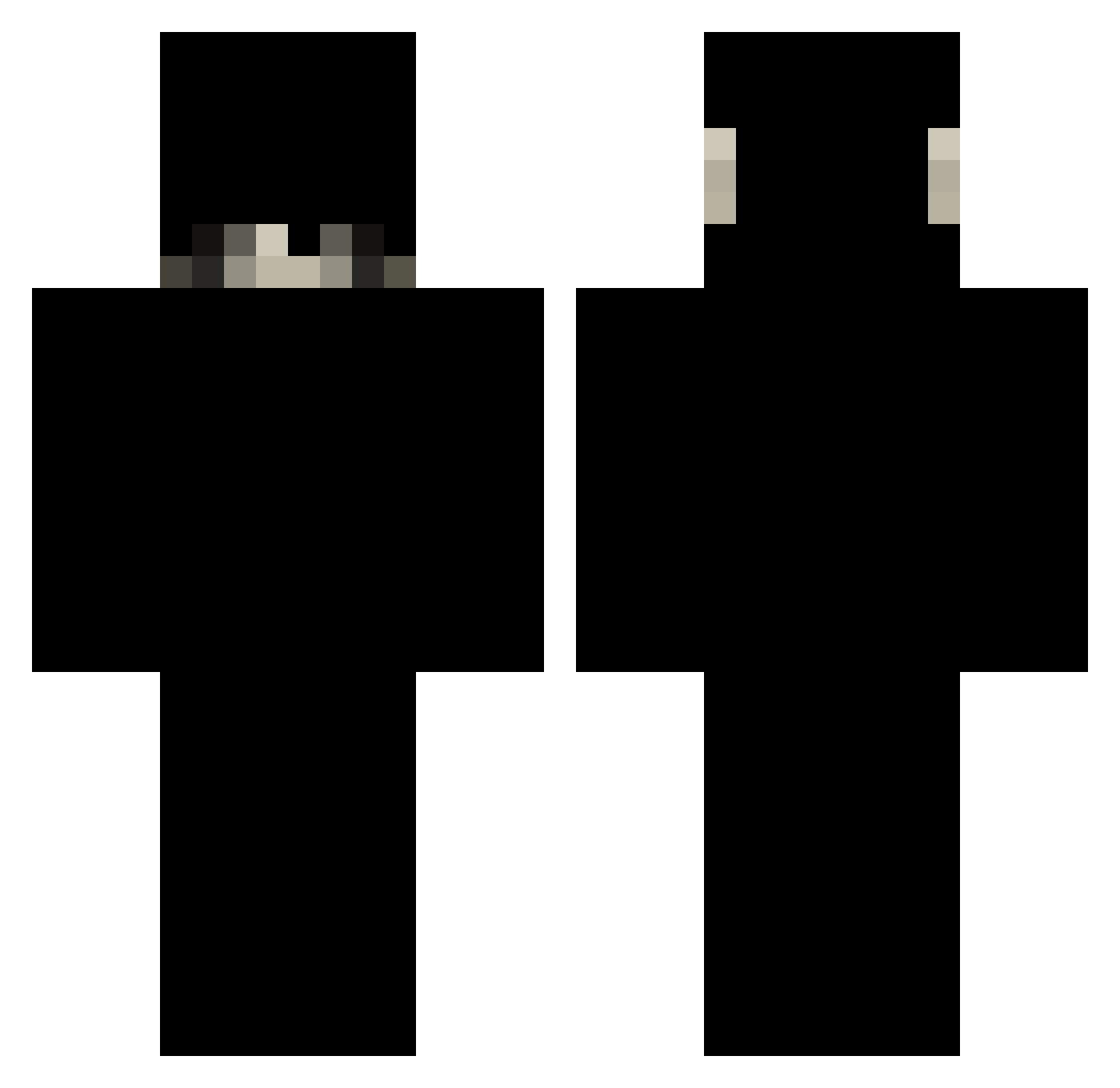 wockice Minecraft skin, front and back view