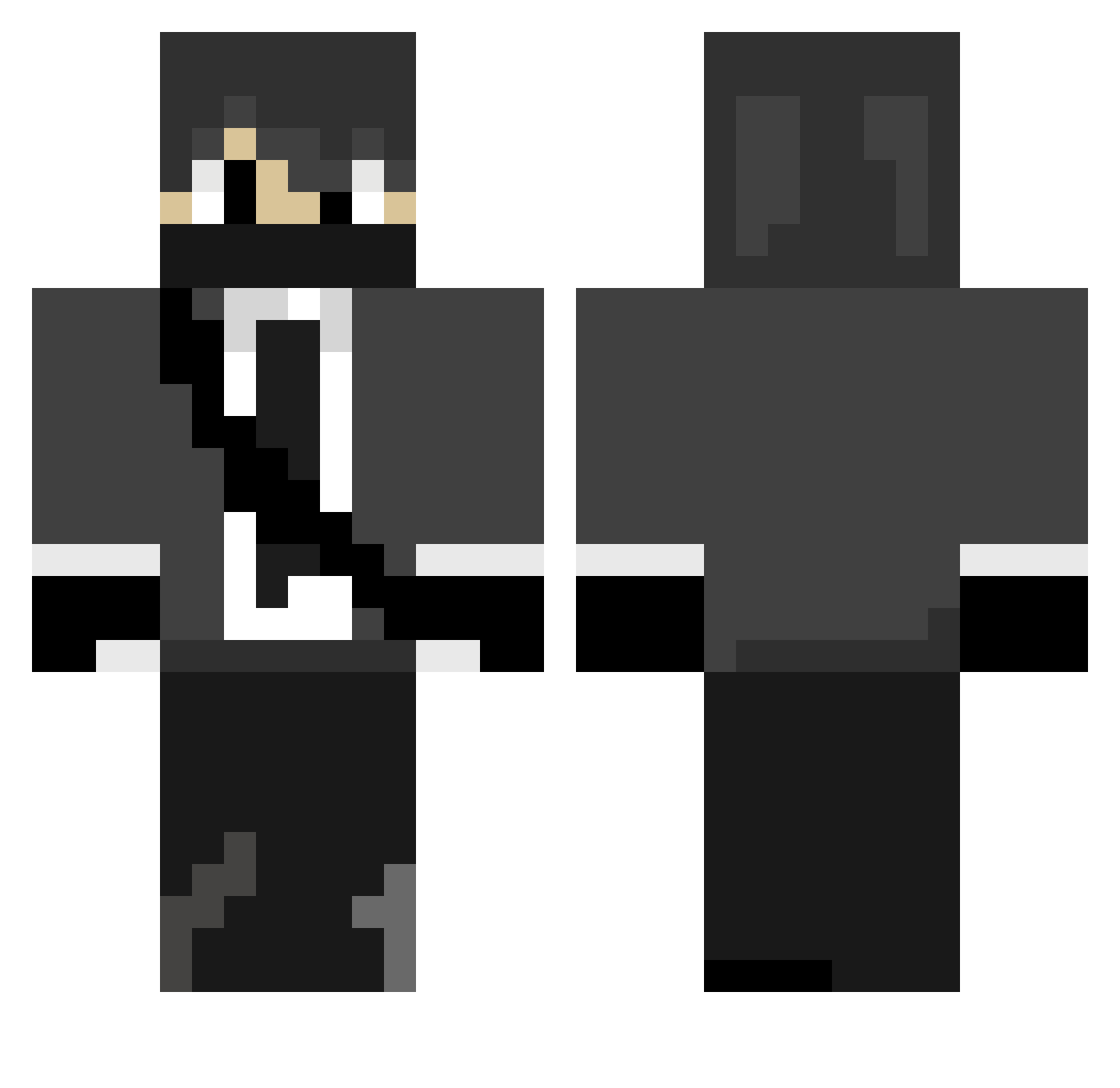 george1116 Minecraft skin, front and back view