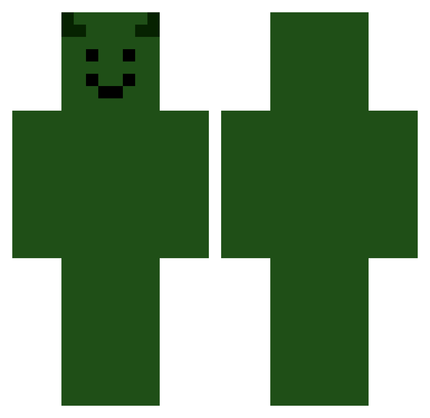 zKueryzz Minecraft skin, front and back view