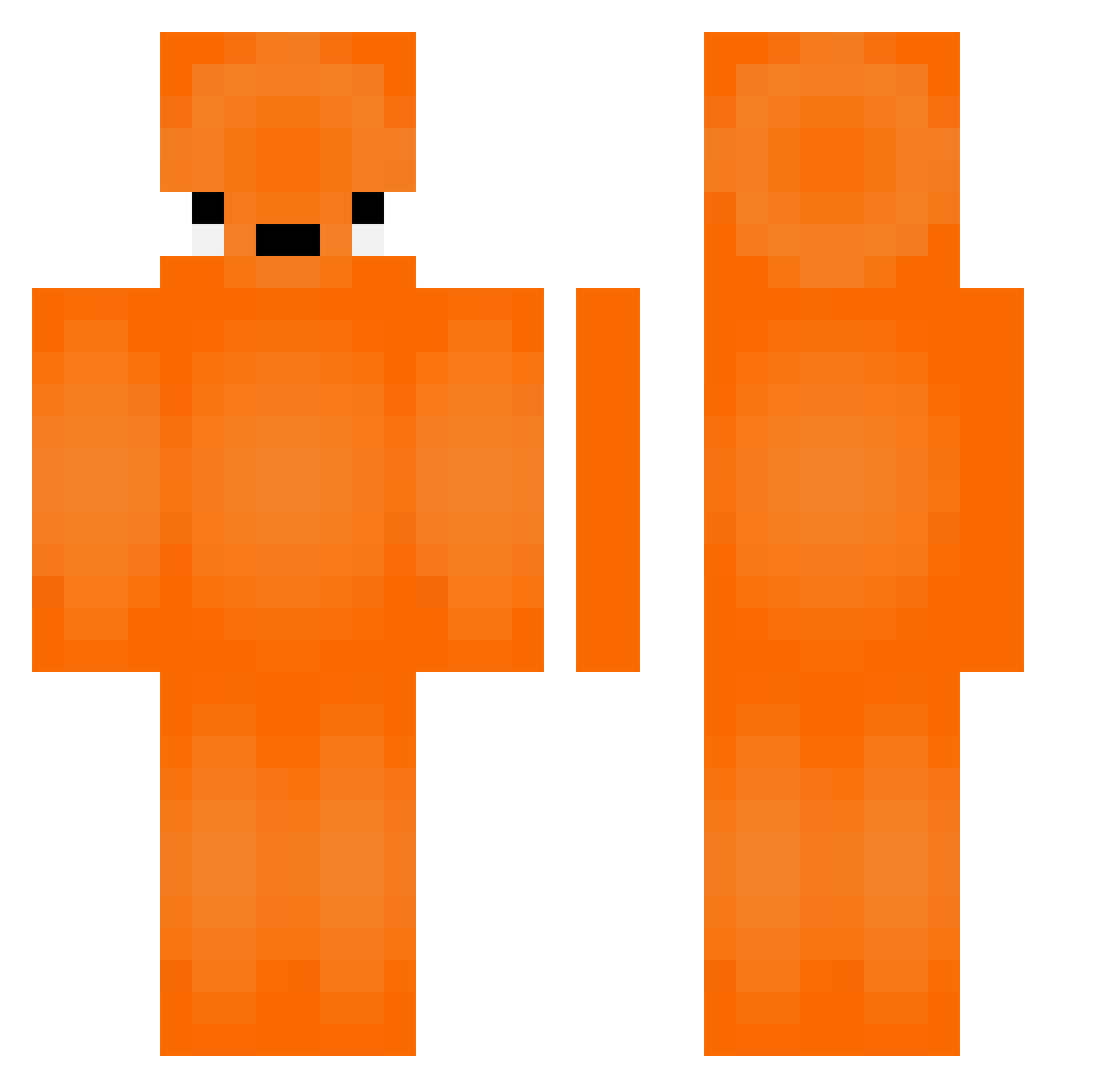 gentleghost29 Minecraft skin, front and back view