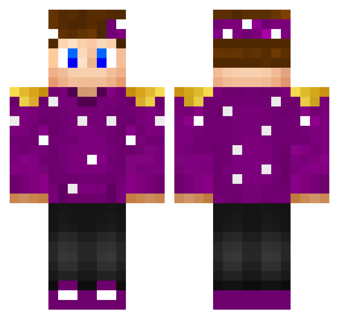 xXSimonzXx Minecraft skin, front and back view